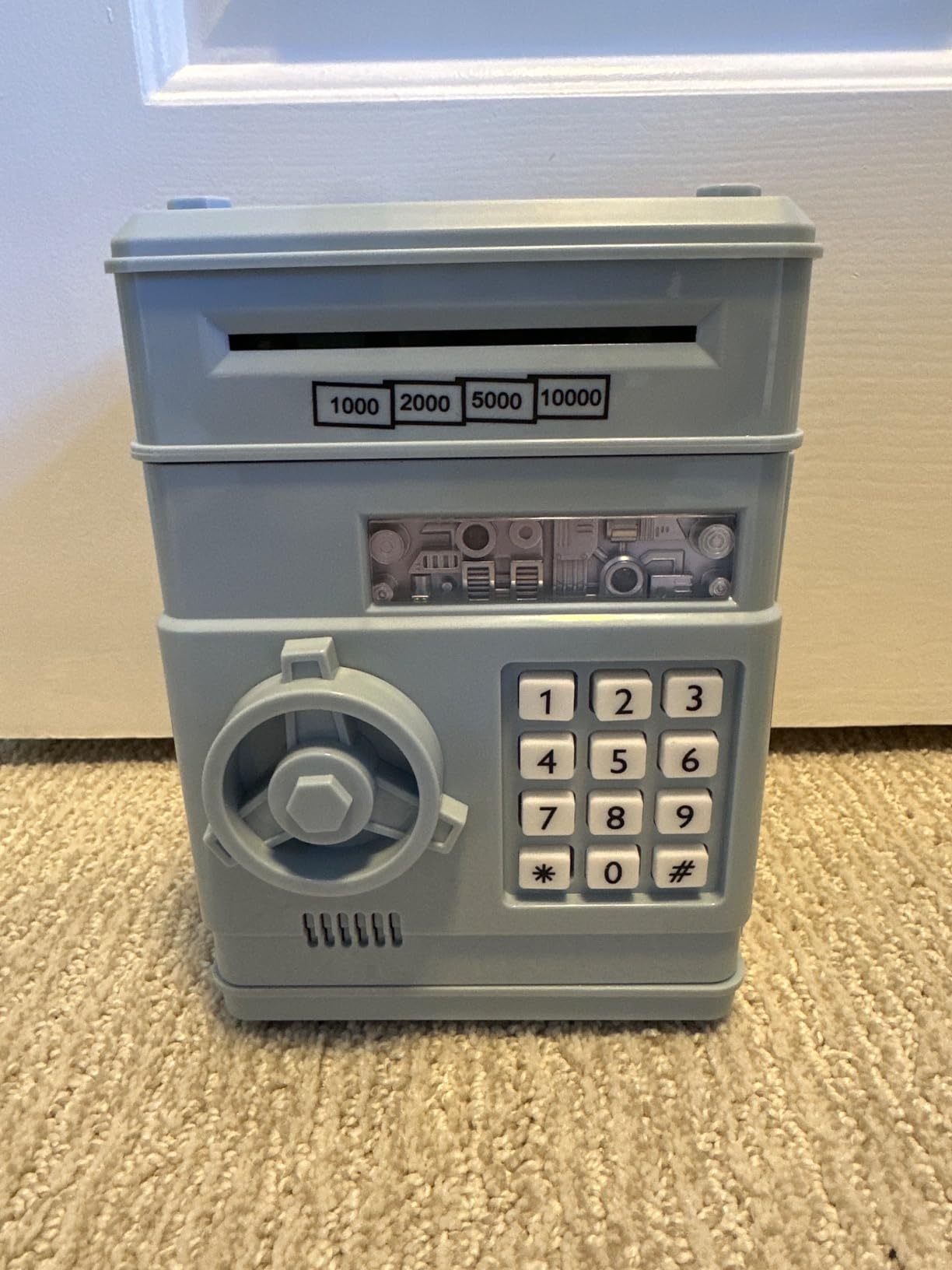 Refasy Piggy Bank Cash Coin Can ATM Bank Electronic Coin Money Bank for Kids Age 3-12, Money Savings Box Mini ATM Coin Bank Toys Gifts for 3 4 5 6 7 8 9 10 11 12 Year Old Boys Girls Customer Review Refasy Piggy Bank Cash Coin Can ATM Bank Electronic Coin Money Bank for Kids Age 3-12, Money Savings Box Mini ATM Coin Bank Toys Gifts for 3 4 5 6 7 8 9 10 11 12 Year Old Boys Girls - Customer Photo 3