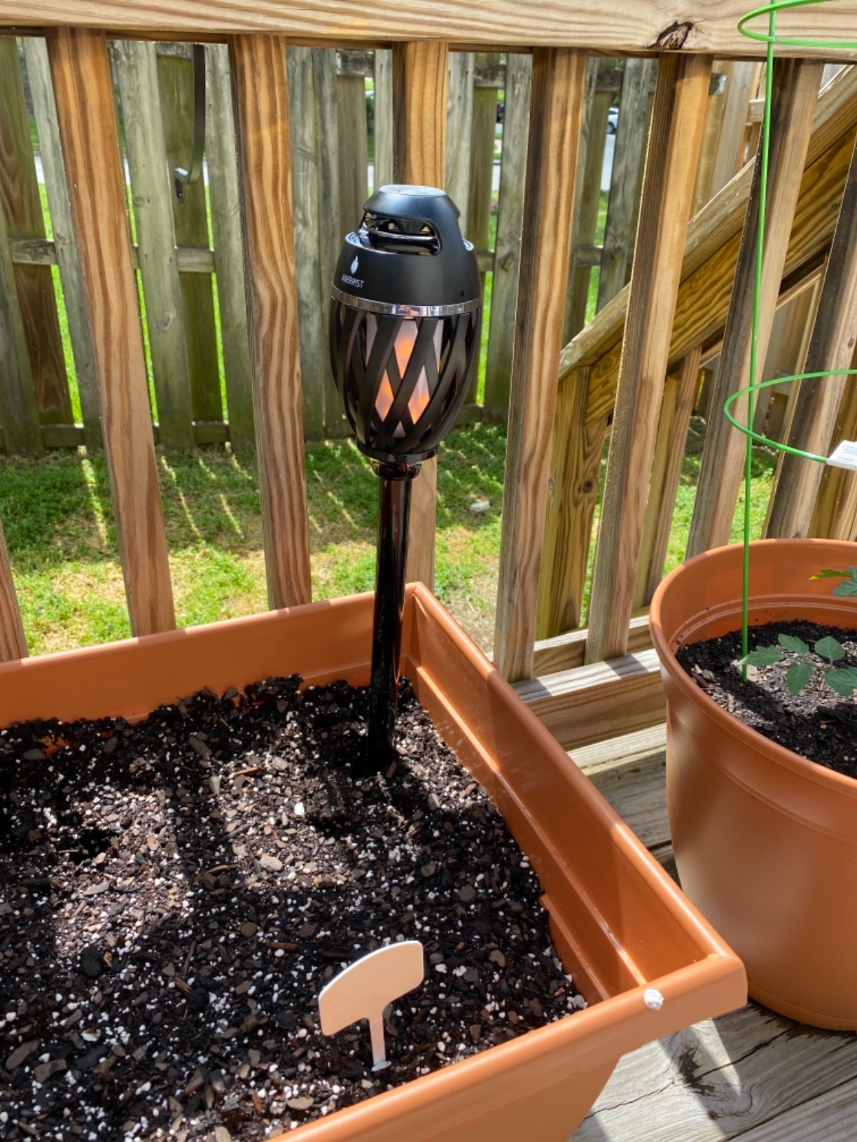 ANERIMST Unique Gifts for Men, Outdoor Bluetooth Speaker Waterproof Wireless with Torch LED Light, Birthday Gift for Boyfriend Him Dad, Cool for Garden, Patio, Outside - Customer Photo 1