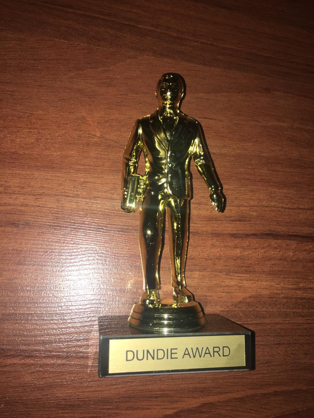Dundie Award Trophy – The Office Merchandise – Dunder Mifflin Memorabilia Inspired by The Office Customer Review Dundie Award Trophy – The Office Merchandise – Dunder Mifflin Memorabilia Inspired by The Office - Customer Photo 2