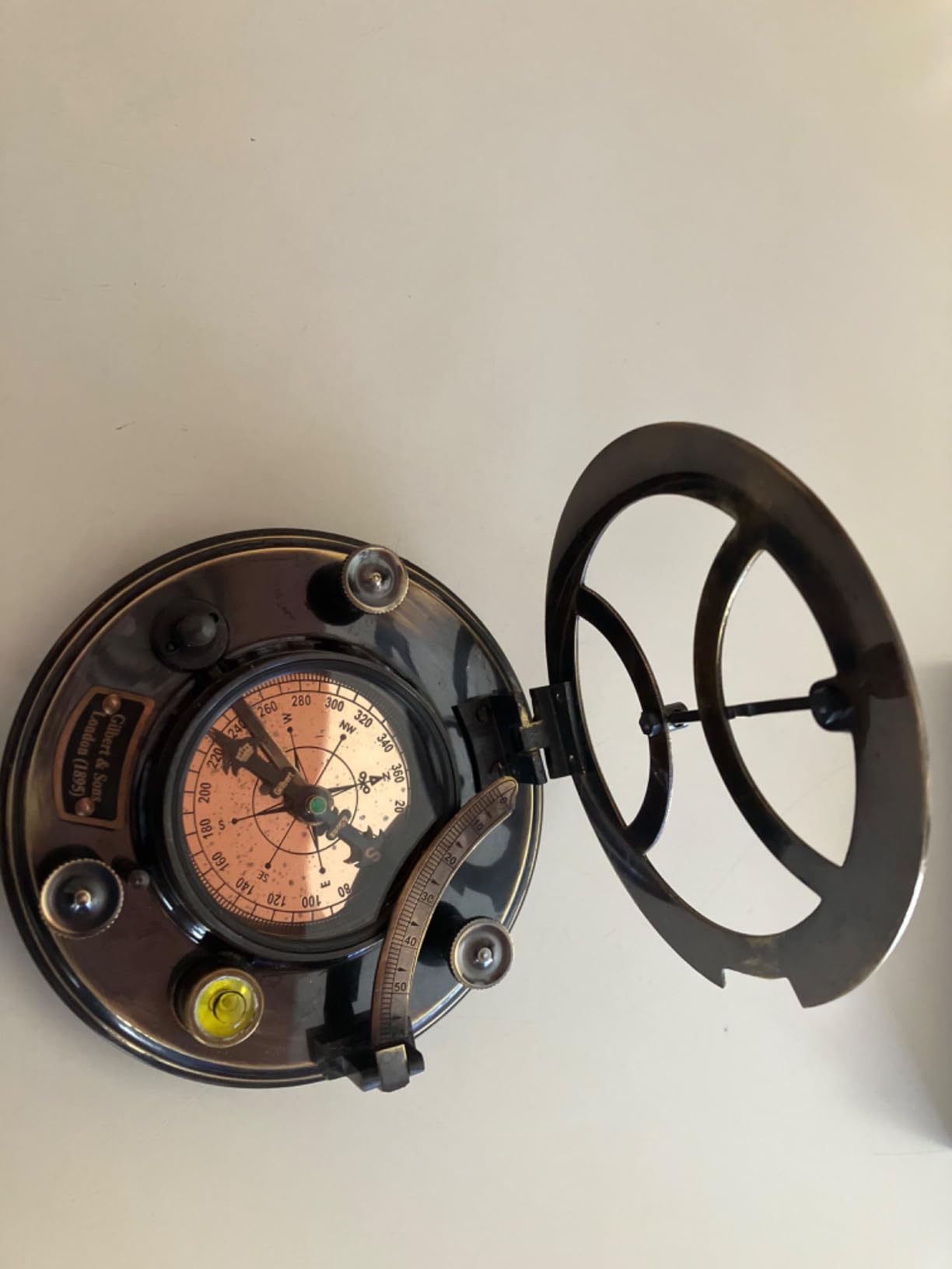 Brass Nautical - 5 inches Large Sundial Compass in Rosewood Case Top Grade Calibrated Vintage Gift - Customer Photo 3