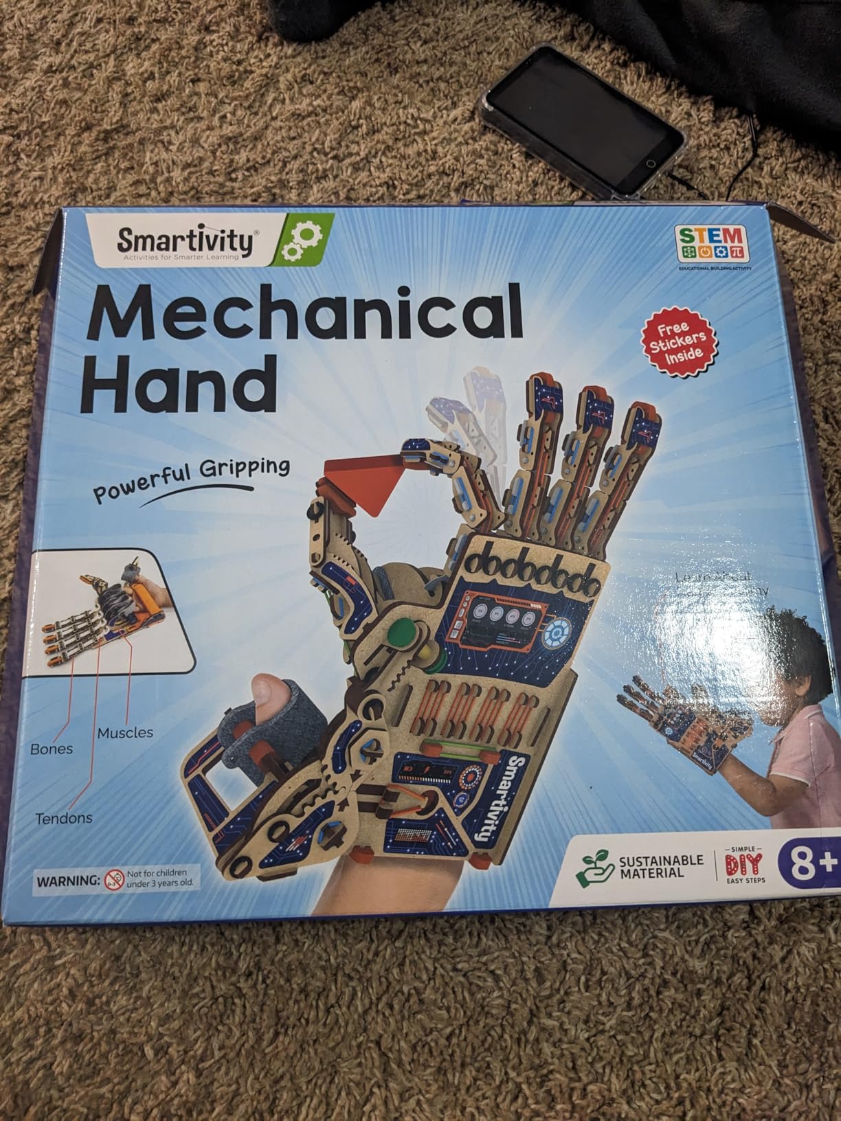 Smartivity DIY Robotic Mechanical Hand STEM Toy for Kids 8-14 Years Old | Parents Choice Award Winner I Birthday Gift for Kids | Engineering Kit for 8, 9, 10, 11, 12, 13, 14 Years Old Boys & Girls - Customer Photo 1