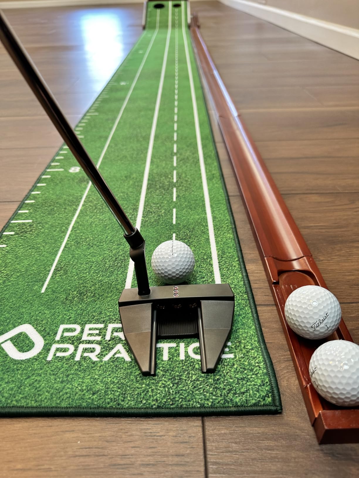 Perfect Practice Putting Mat & Chipping Net, Indoor & Outdoor Putting Green customer photo 1