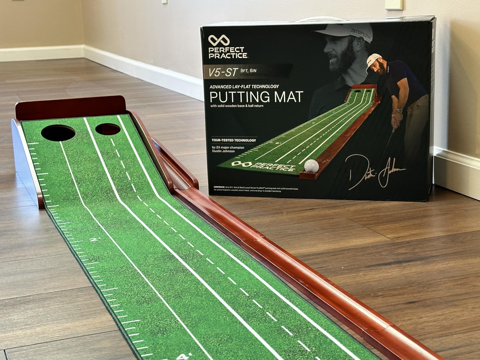 Perfect Practice Putting Mat & Chipping Net, Indoor & Outdoor Putting Green customer photo 2