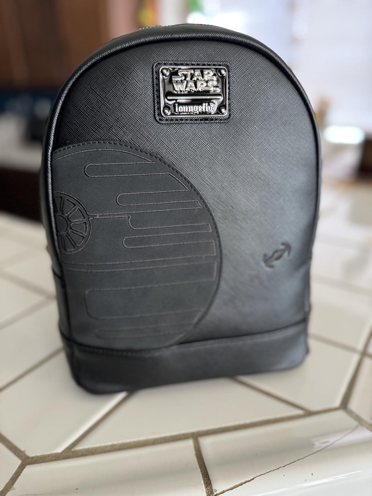 Loungefly x Star Wars Death Star Mini Backpack (One Size, Black) Customer Review Loungefly x Star Wars Death Star Mini Backpack (One Size, Black) - Customer Photo 1