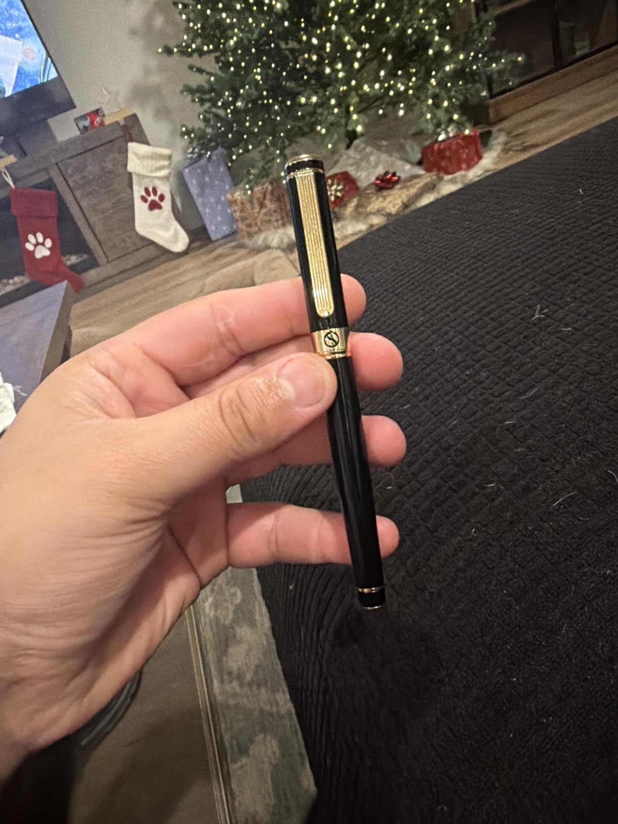 Scriveiner Silver Chrome Rollerball Pen - Stunning Luxury Pen, Real Gold Plating, Schmidt Ink Refill, Best Roller Ball Pen Gift Set for Men & Women, Professional, Executive Office, Fancy Pens - Customer Photo 1