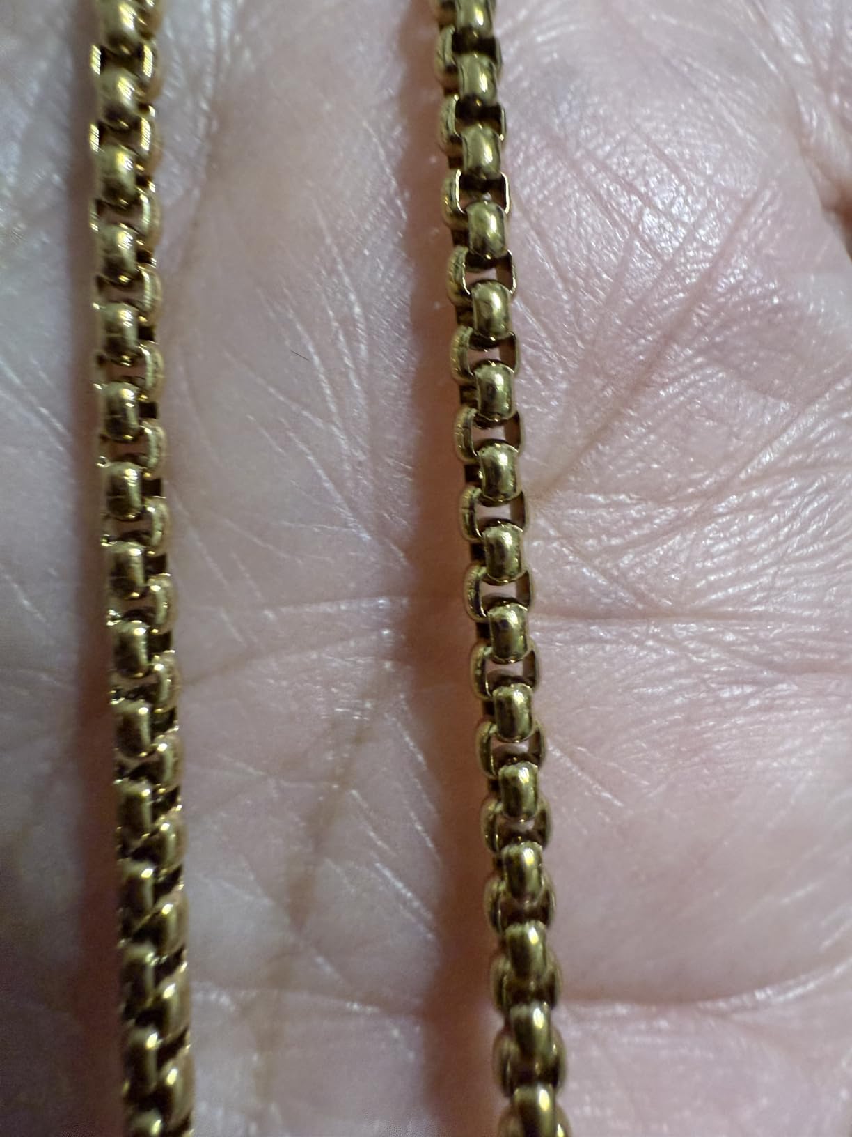 Cross Necklace for Men, Silver Black Gold Stainless Steel Plain Cross Pendant Necklace for Men Box Chain 16-30 Inch - Customer Photo 1