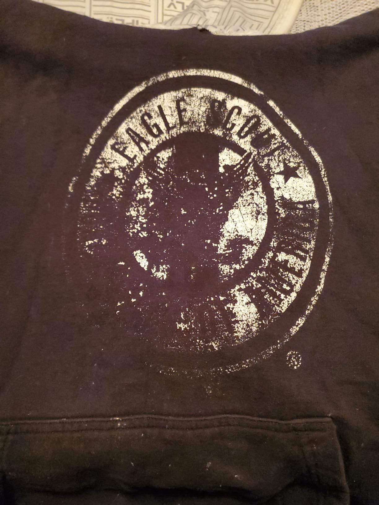 Eagle Scout Vintage (White Distressed) Pullover Hoodie - Customer Photo 2