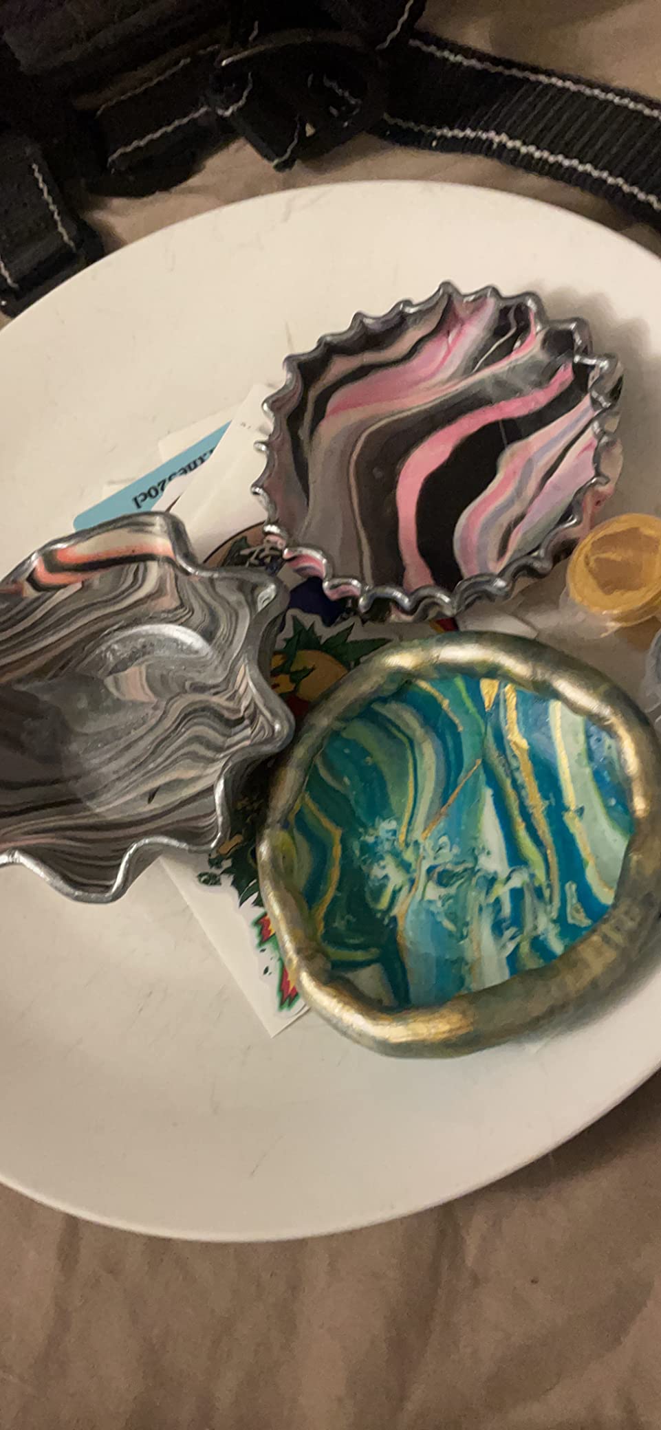 Hapinest Make Your Own Clay Jewelry Dish Craft Kit for Girls for Girls Ages 8 9 10 11 12-14 Years Old & Up - Customer Photo 1