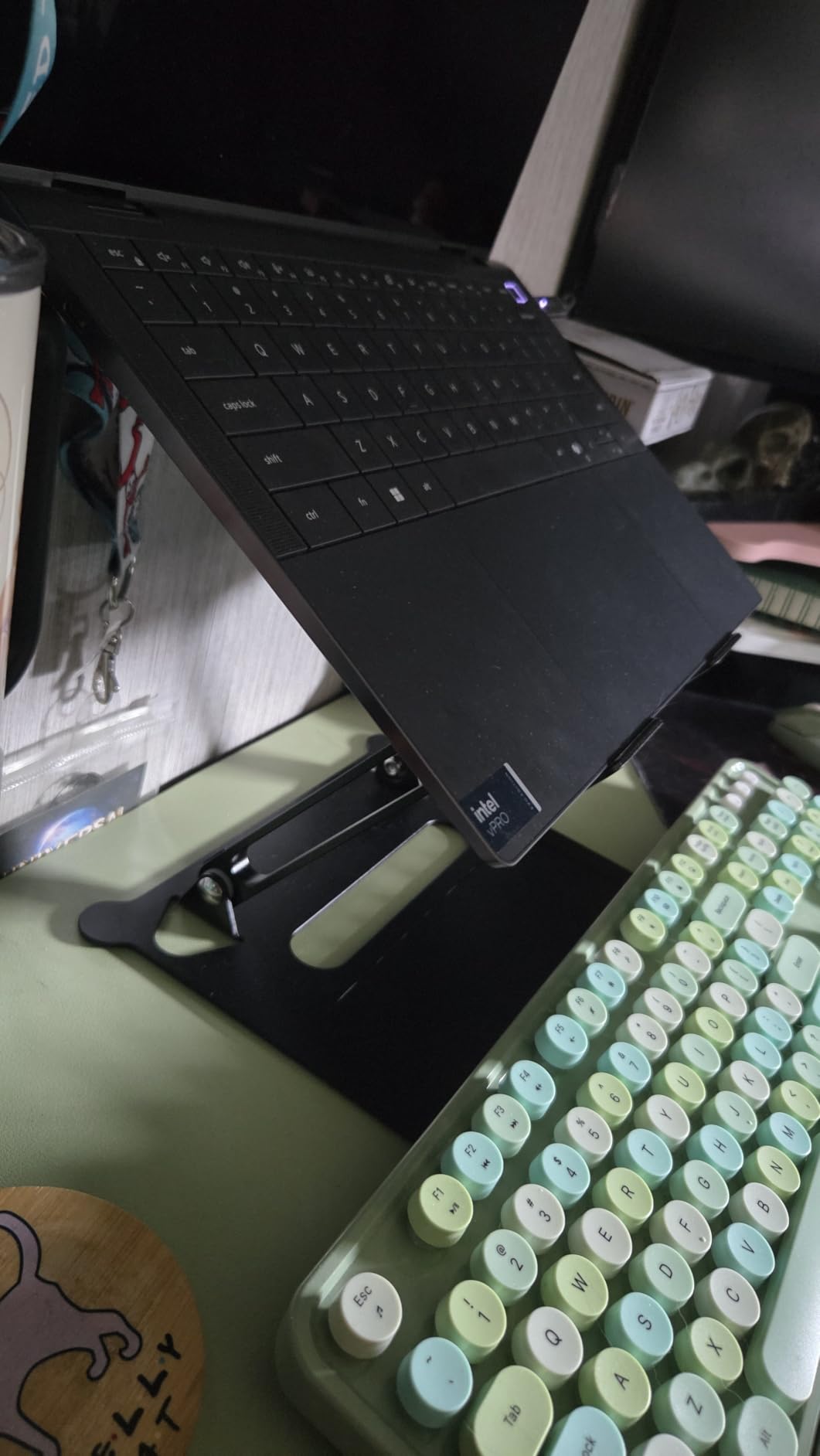 Urmust Laptop Notebook Stand Holder Adjustable Laptop Stand Portable Computer Riser Compatible with MacBook Air Pro HP Dell XPS Lenovo All Laptops 10-15.6