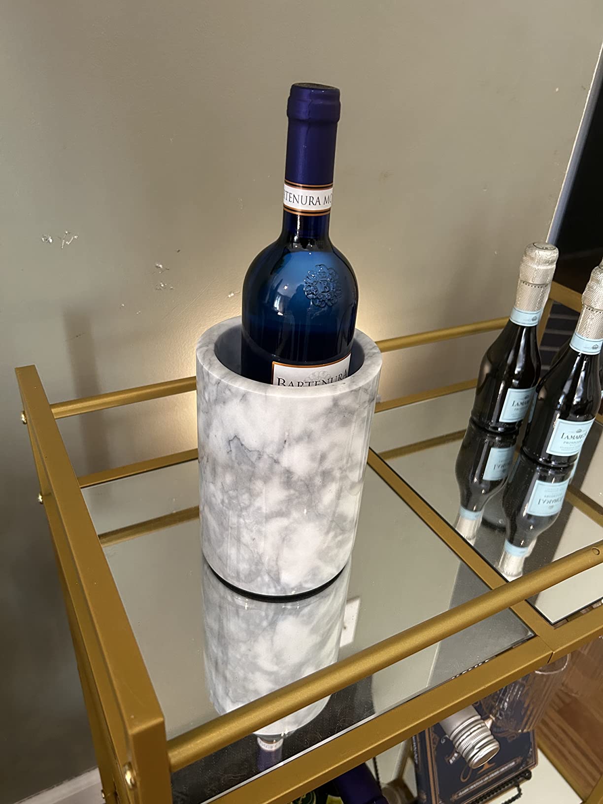 Homeries Marble Wine Chiller Bucket - Wine & Champagne Cooler for Parties, Dinner – Keep Wine & Beverages Cold, Wine Chillers for Bottles – Holds Any 750ml Bottle - Ideal Gift for Wine Enthusiasts Customer Review Homeries Marble Wine Chiller Bucket - Wine & Champagne Cooler for Parties, Dinner – Keep Wine & Beverages Cold, Wine Chillers for Bottles – Holds Any 750ml Bottle - Ideal Gift for Wine Enthusiasts - Customer Photo 3