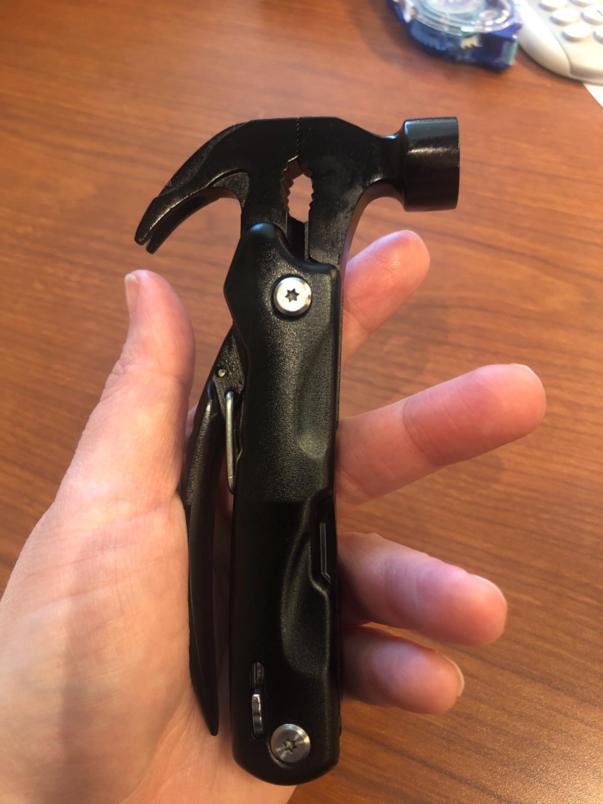 VEITORLD Gifts for Men Dad Husband Christmas, All in One Tools Mini Hammer Multitool, Unique Anniversary Birthday Camping Gifts Ideas for Man Him Boyfriend Grandpa, Cool Stocking Stuffers for Men - Customer Photo 2