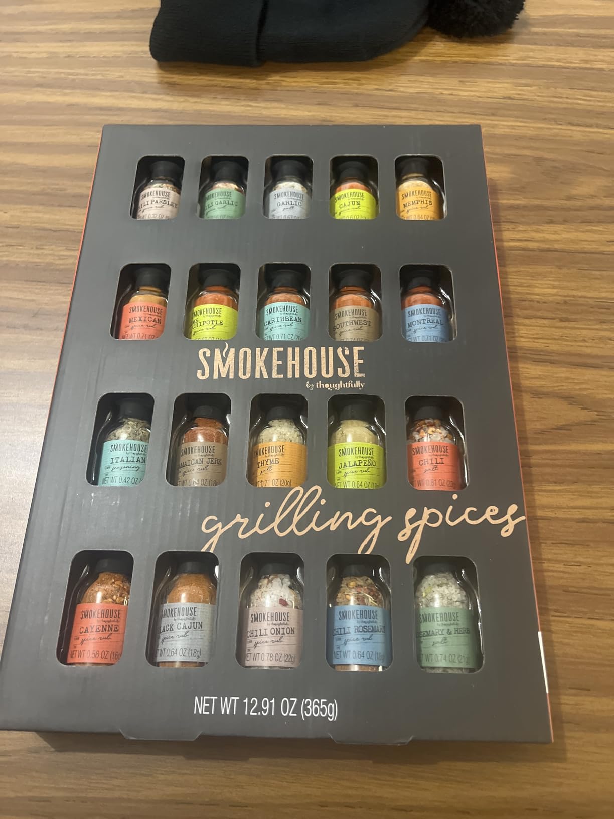 Smokehouse by Thoughtfully Ultimate Grilling Spice Set, Grill Seasoning Gift Set Flavors Include Chili Garlic, Rosemary and Herb, Lime Chipotle, Cajun Seasoning and More, Pack of 20 - Customer Photo 1