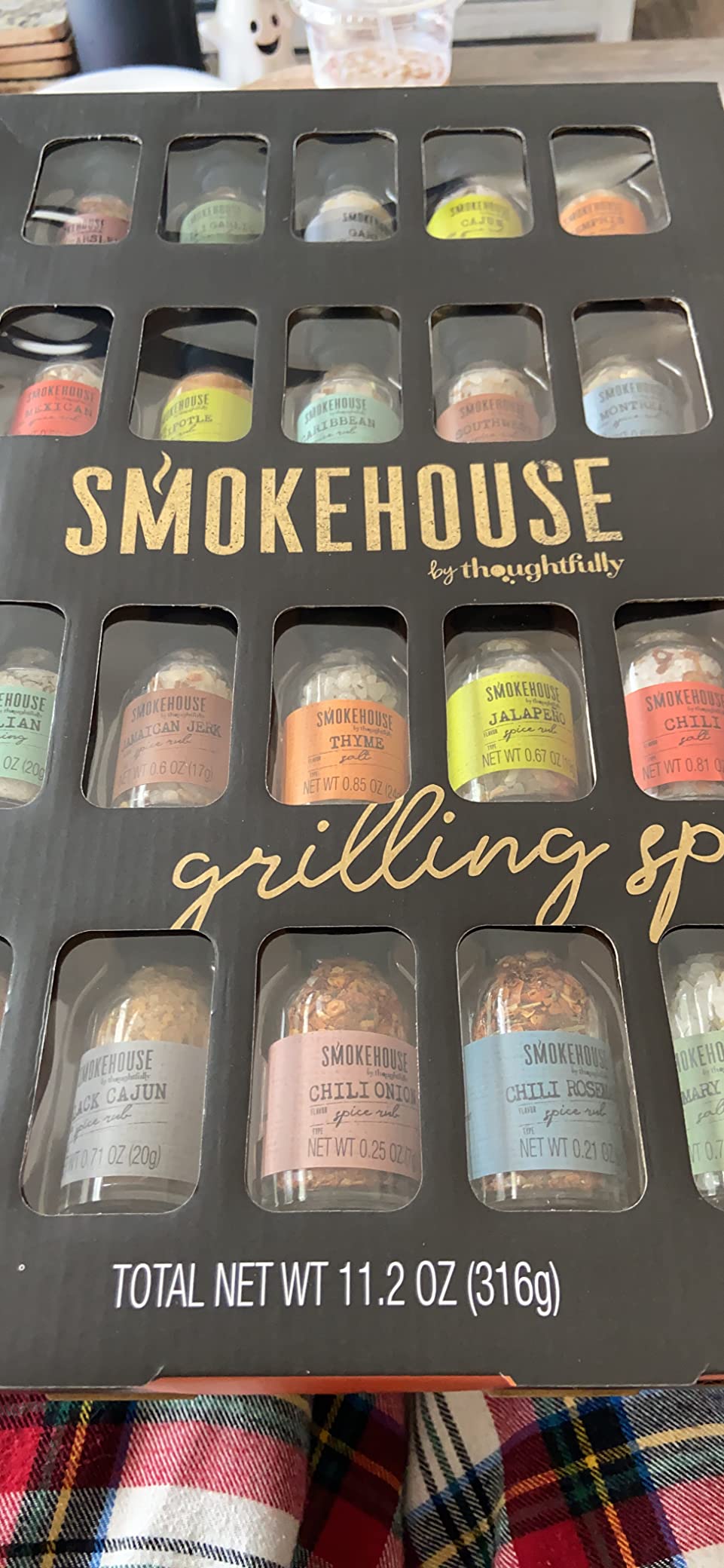 Smokehouse by Thoughtfully Ultimate Grilling Spice Set, Grill Seasoning Gift Set Flavors Include Chili Garlic, Rosemary and Herb, Lime Chipotle, Cajun Seasoning and More, Pack of 20 Customer Review Smokehouse by Thoughtfully Ultimate Grilling Spice Set, Grill Seasoning Gift Set Flavors Include Chili Garlic, Rosemary and Herb, Lime Chipotle, Cajun Seasoning and More, Pack of 20 - Customer Photo 2