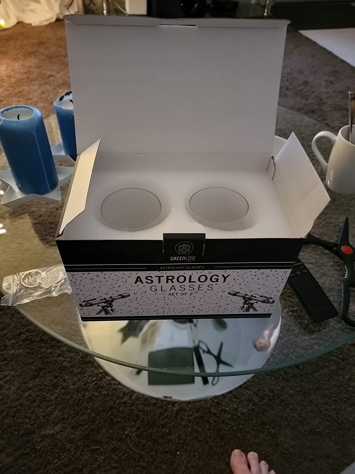 Greenline Goods Aries Stemless Wine Glasses Zodiac Aries Set Hand Etched 15 oz (Set of 2) - Astrology Sign Glassware - Customer Photo 2