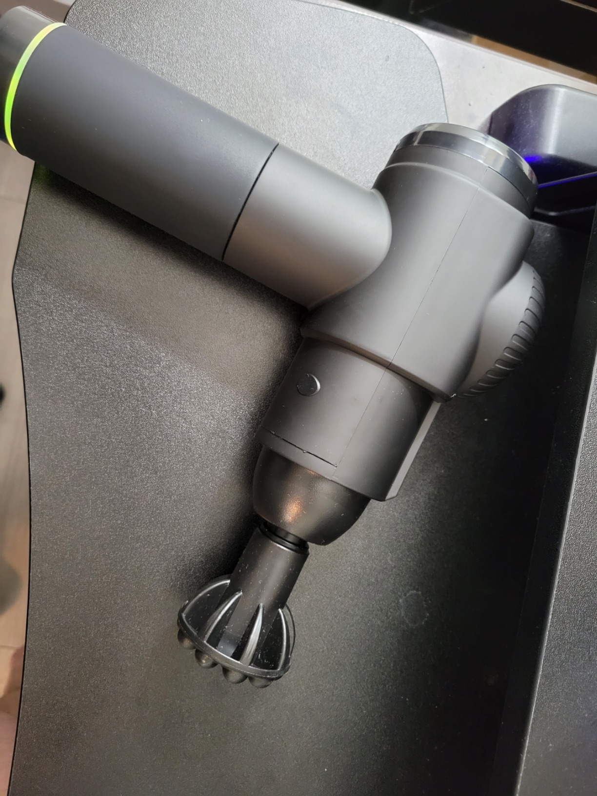 TOLOCO Massage Gun, Deep Tissue Back Massage for Athletes for Pain Relief, Percussion Massager with 10 Massages Heads & Silent Brushless Motor, Christmas Gifts for Women, Men, Black - Customer Photo 2