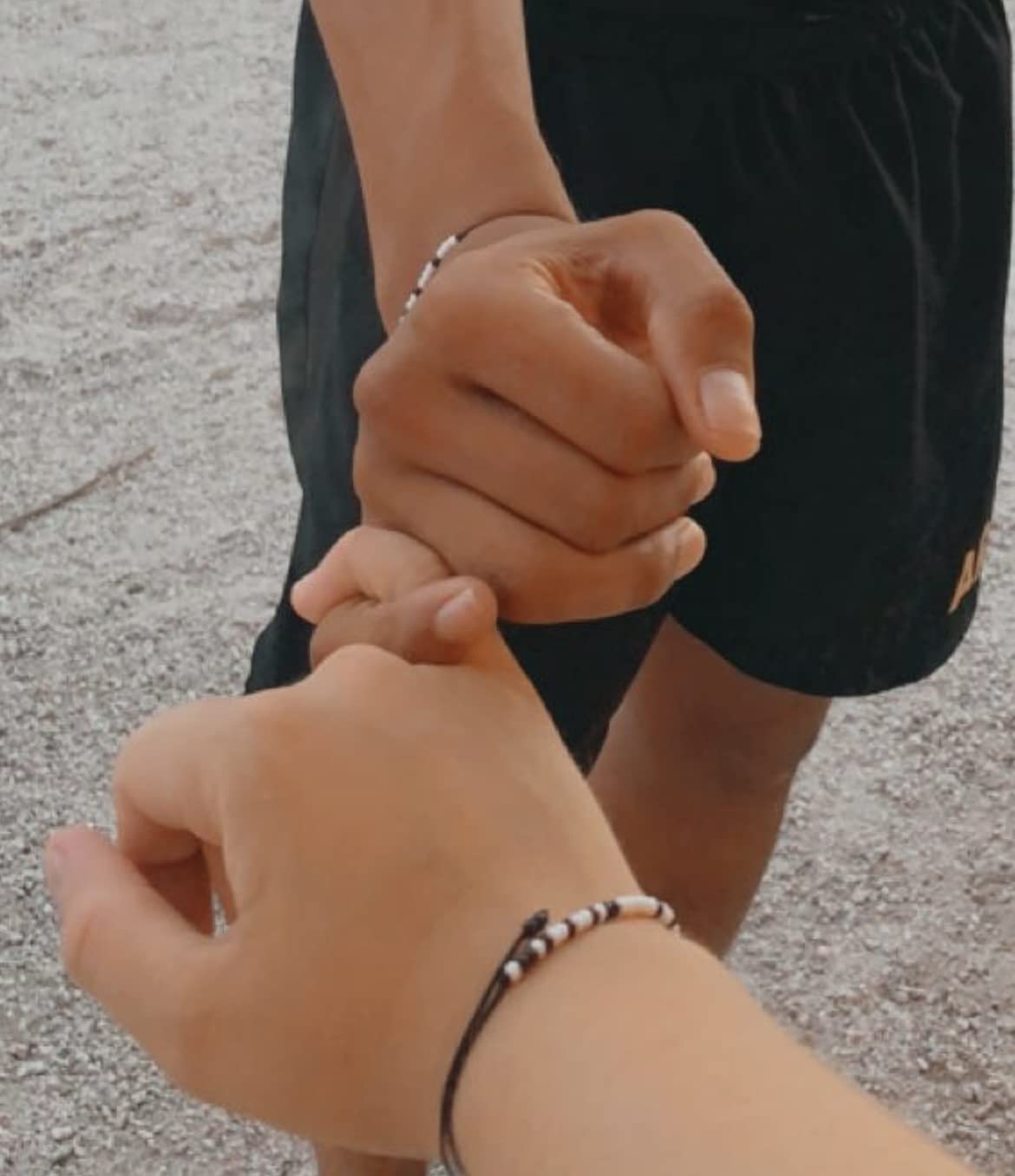 Tarsus Pinky Promise Couple Bracelets Set Morse Code Jewelry Gifts for Girlfriend Boyfriend His Her - Customer Photo 1