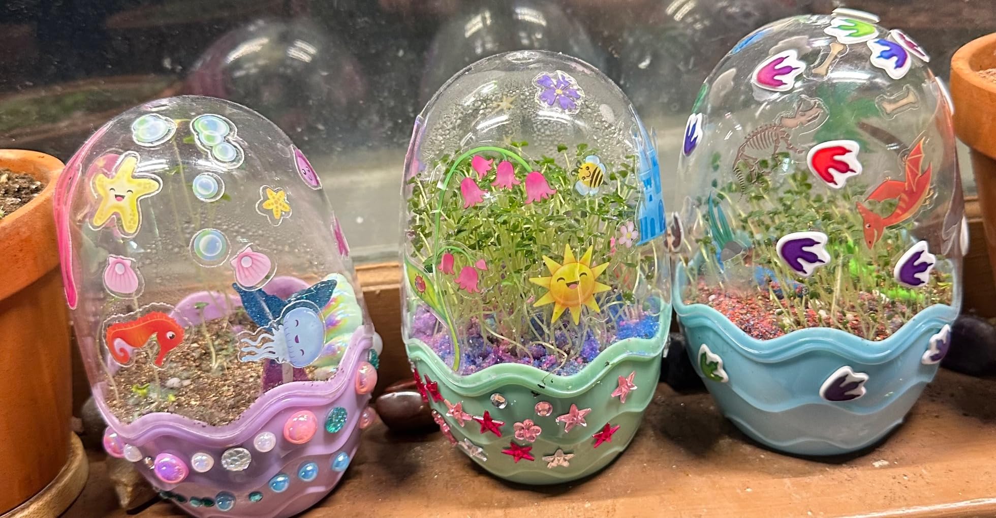 Creativity for Kids Mini Garden: Mermaid Terrarium Kit - Mermaid Gifts for Girls, Crafts and Toys, Holiday Stocking Stuffers for Kids (Ages 6+) - Customer Photo 1
