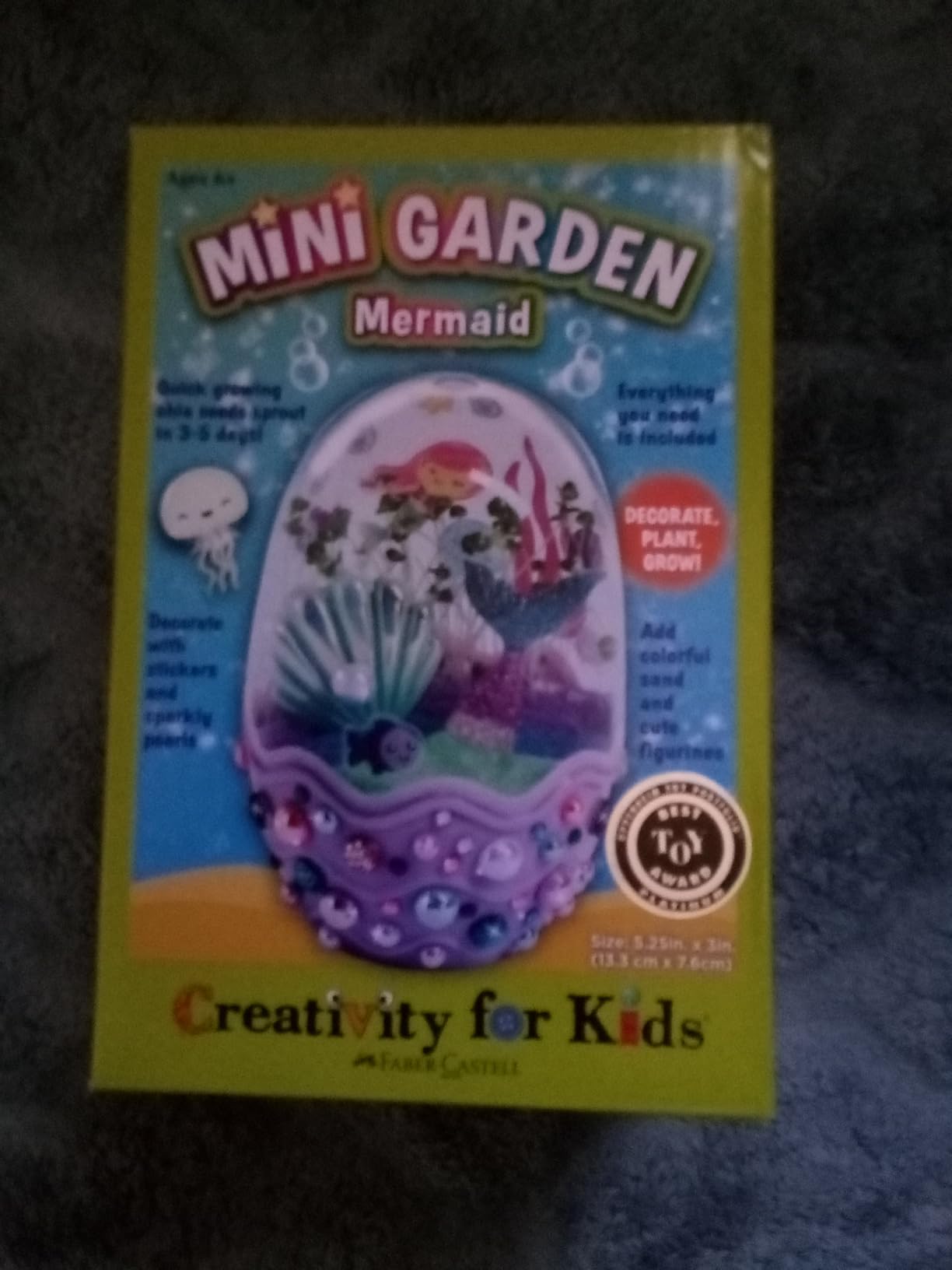 Creativity for Kids Mini Garden: Mermaid Terrarium Kit - Mermaid Gifts for Girls, Crafts and Toys, Holiday Stocking Stuffers for Kids (Ages 6+) - Customer Photo 2