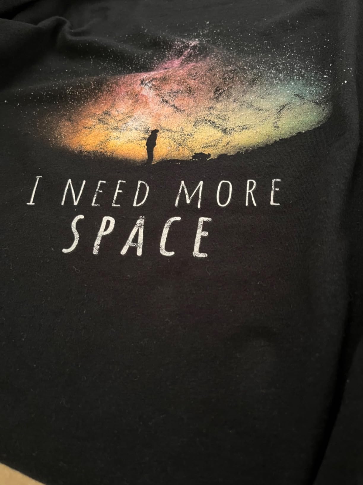 I Need More Space Funny Galaxy Astronomy Science Pun T-Shirt - Customer Photo 1