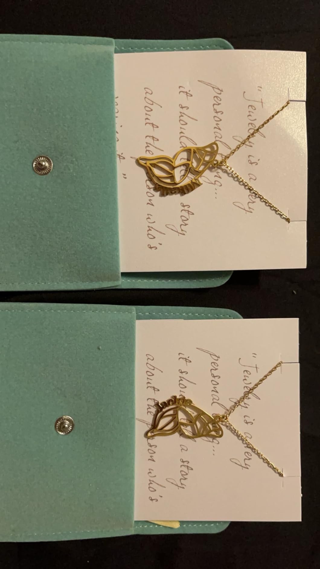 Dreamdecor Custom Best Friend Necklaces for 2/3, Matching Engraved Name Necklace Forever Friendship Gifts - Customer Photo 1