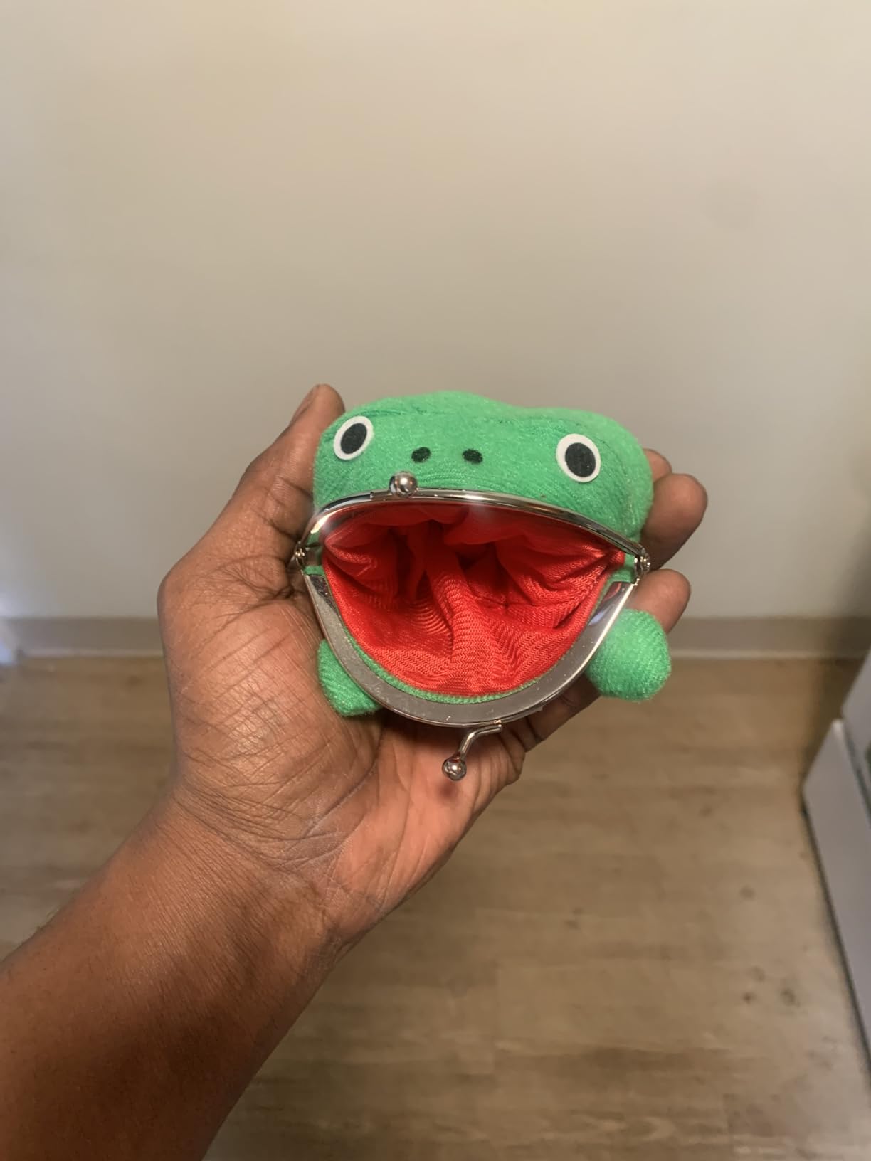 Cosplay Anime Frog Coin Purse Cute Pouch Wallet Small Money Bag Plush Toy for Funny - Customer Photo 1