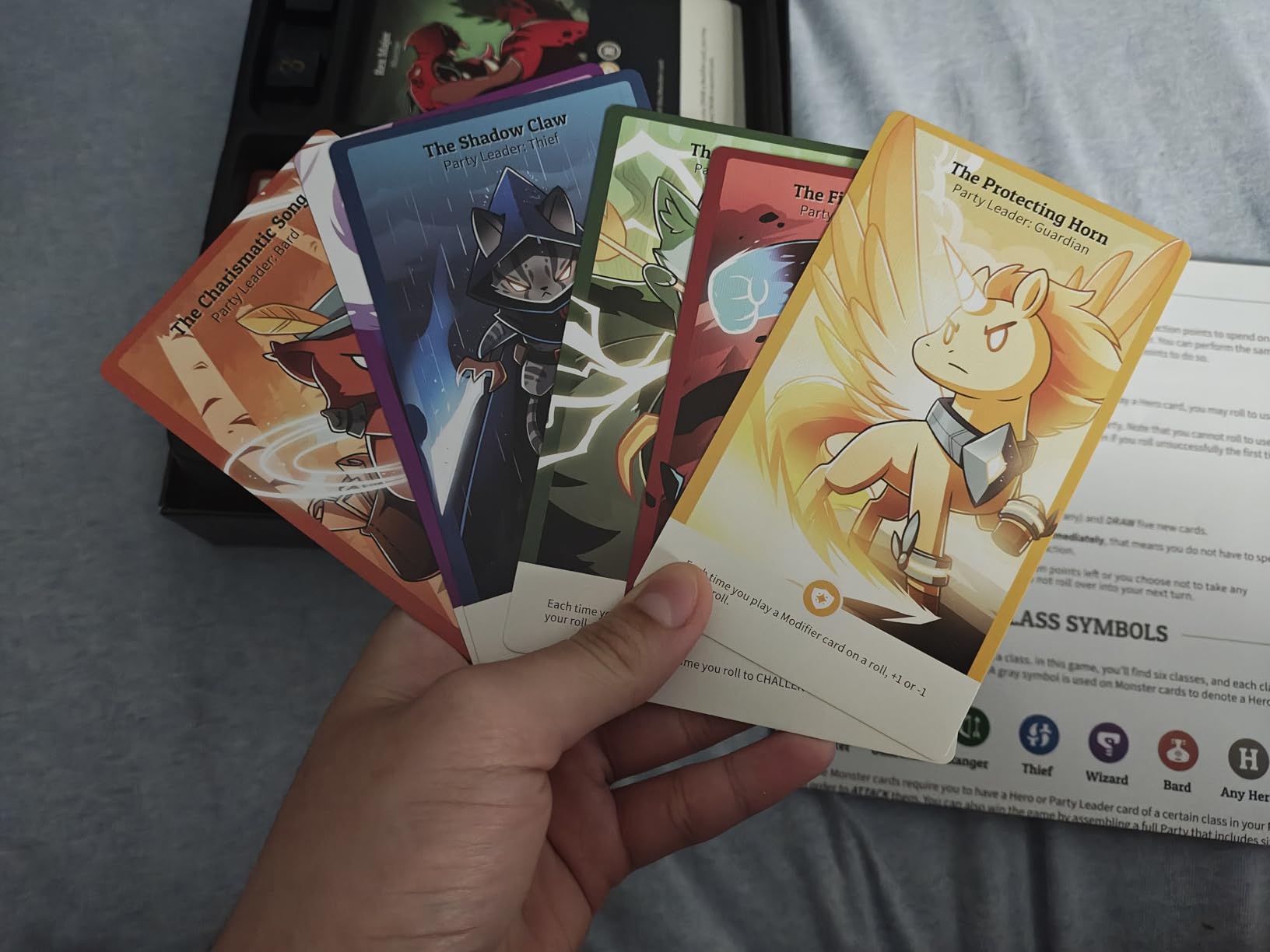 Unstable Games Here to Slay Card Game - Fantasy Adventure Strategy Game for 2-6 Players, Ages 10 and Up - Family Game Night Card Game from the Creators of Unstable Unicorns - Customer Photo 1