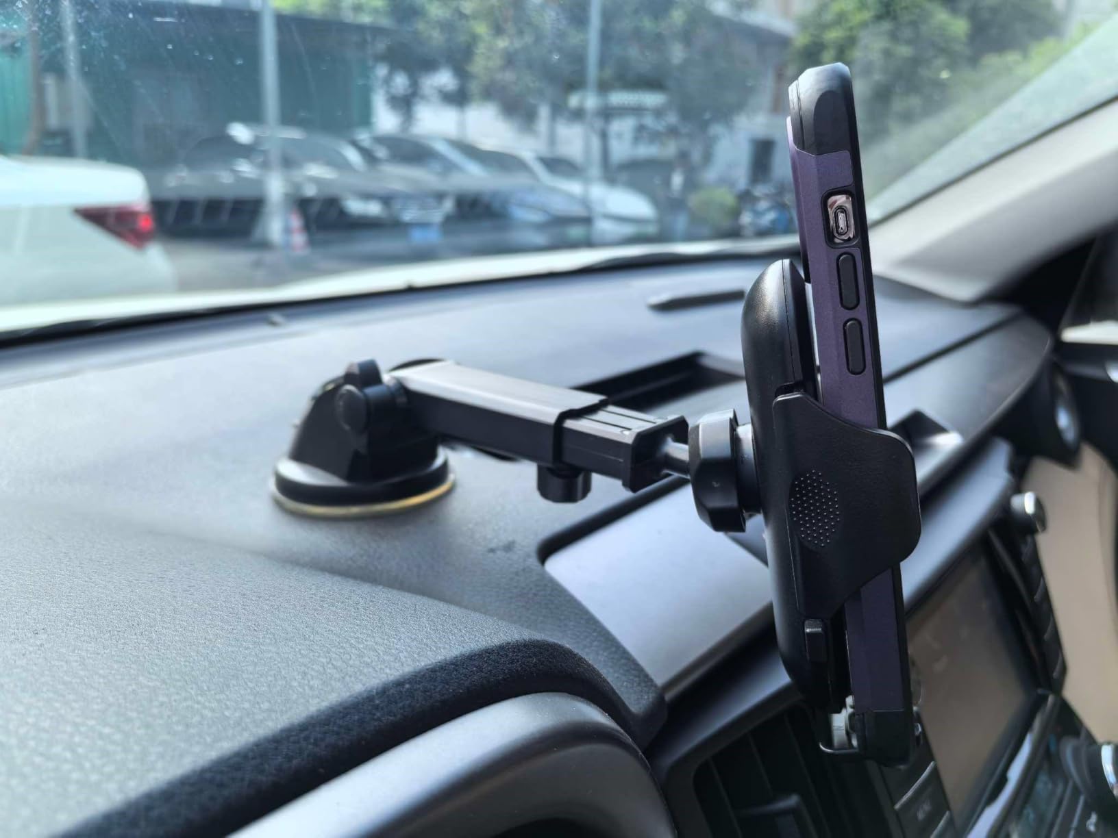 VICSEED [No.1 Powerful Suction] [Rally Racing-Grade Stability] Phone Holders for Your Car 2025 Upgraded Car Phone Holder Mount Truck Stand for Dashboard Windshield Vent for iPhone Samsung All Phones - Customer Photo 2