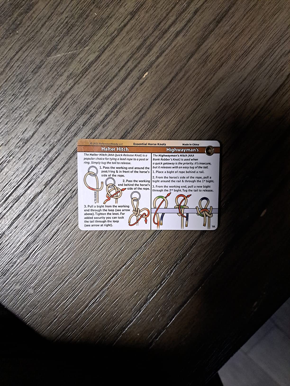 Horse Knot Cards – Pocket Guide to 19 Pack and Trail Riding Knots - Horse Stuff for Girls and Boys - Customer Photo 2