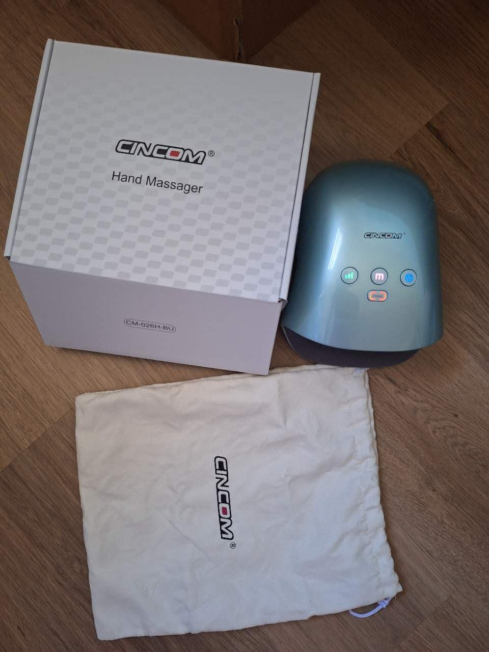 CINCOM Hand Massager - Cordless Hand Massager with Heat and Compression for Arthritis and Carpal Tunnel, Gifts for Women(White) - Customer Photo 1