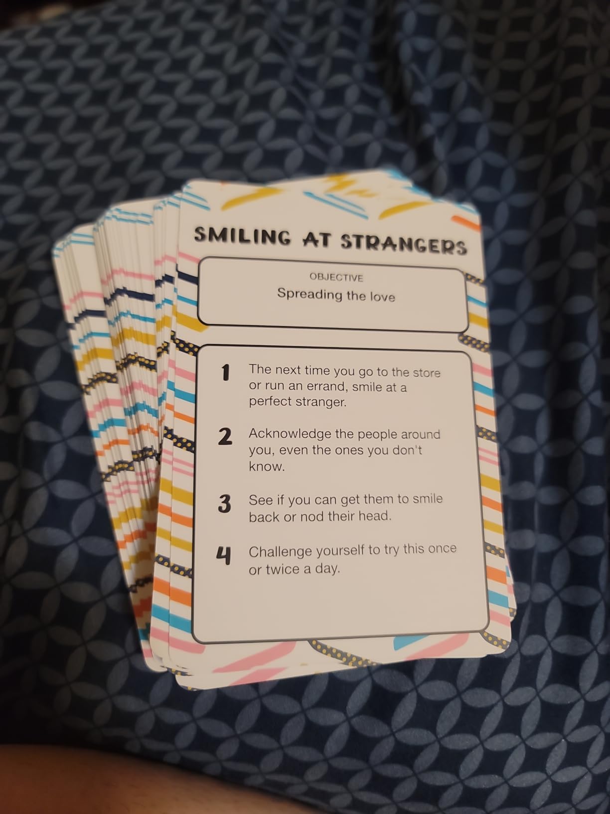 Allura & Arcia 52 Stress Less & Self Care Cards - Mindfulness & Meditation Exercises - Anxiety Relief & Relaxation - Customer Photo 1
