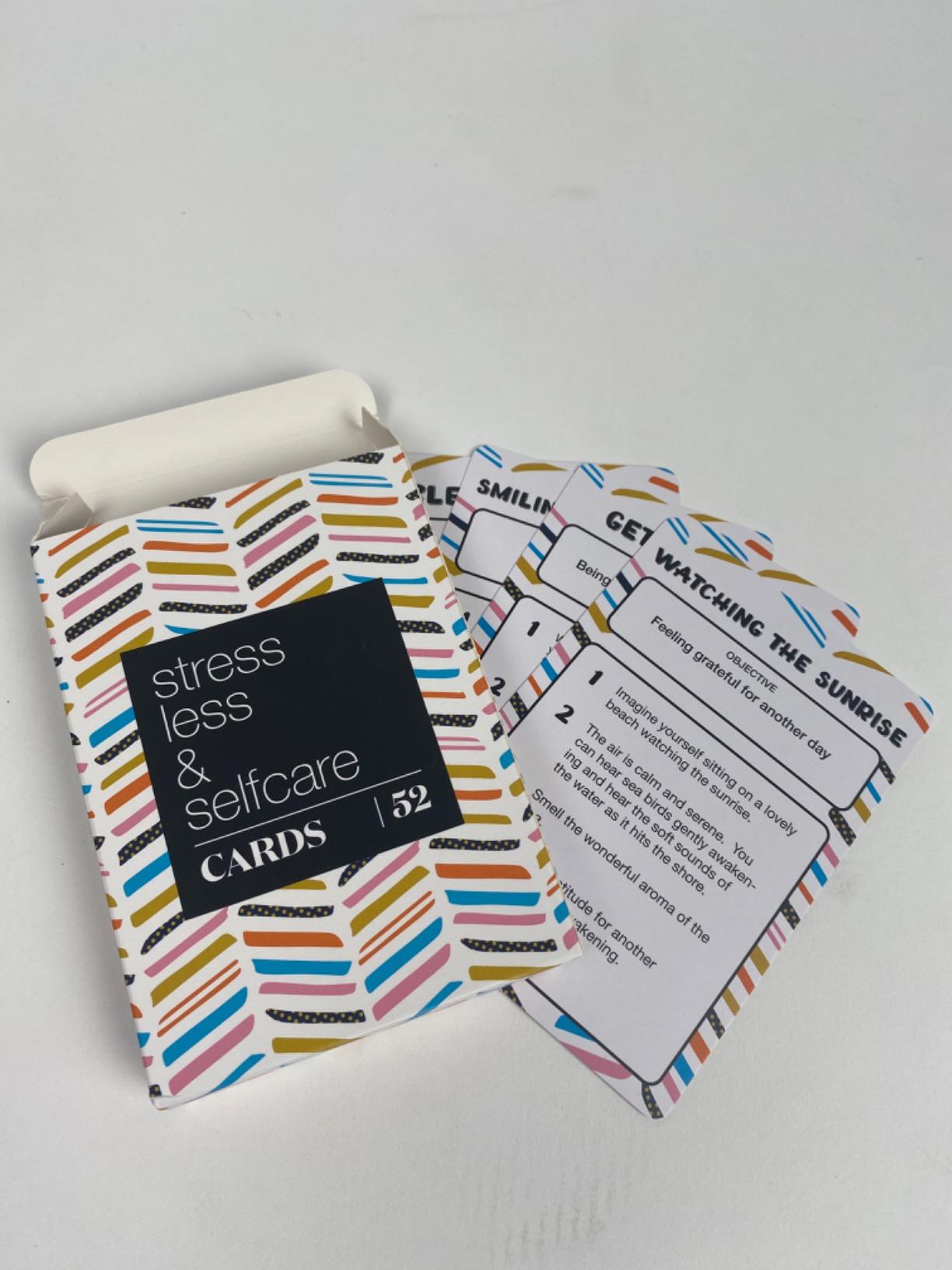 Allura & Arcia 52 Stress Less & Self Care Cards - Mindfulness & Meditation Exercises - Anxiety Relief & Relaxation - Customer Photo 2