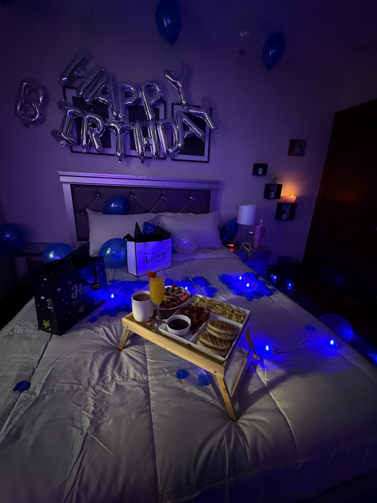 Bamboo Bed Tray Table with Foldable Legs, Breakfast Tray for Sofa, Bed, Eating, Working, Used As Laptop Desk Snack Tray by Pipishell - Customer Photo 2