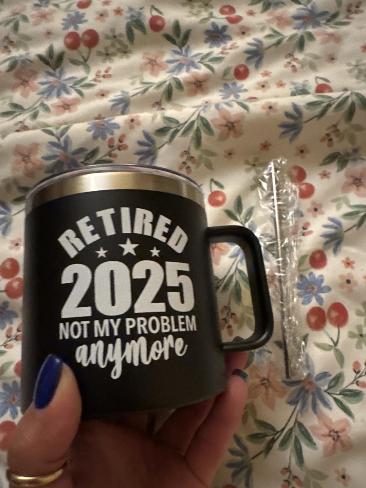 KLUBI Owl Gifts for Women- Owl Drink to That 12oz Glitter White Wine Tumbler - Customer Photo 1