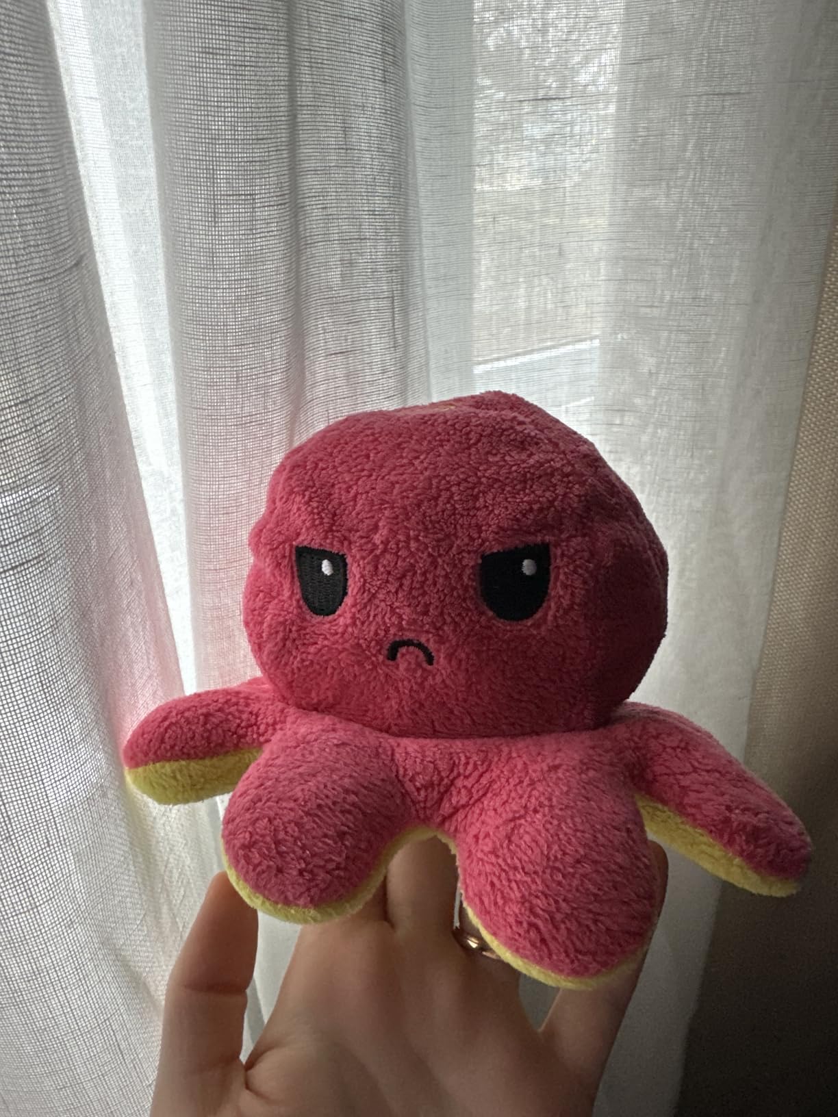 TeeTurtle - The Original Reversible Octopus Plushie - Love + Hate - Cute Sensory Fidget Stuffed Animals That Show Your Mood - Perfect for Valentine's Day! 4 inch - Customer Photo 2