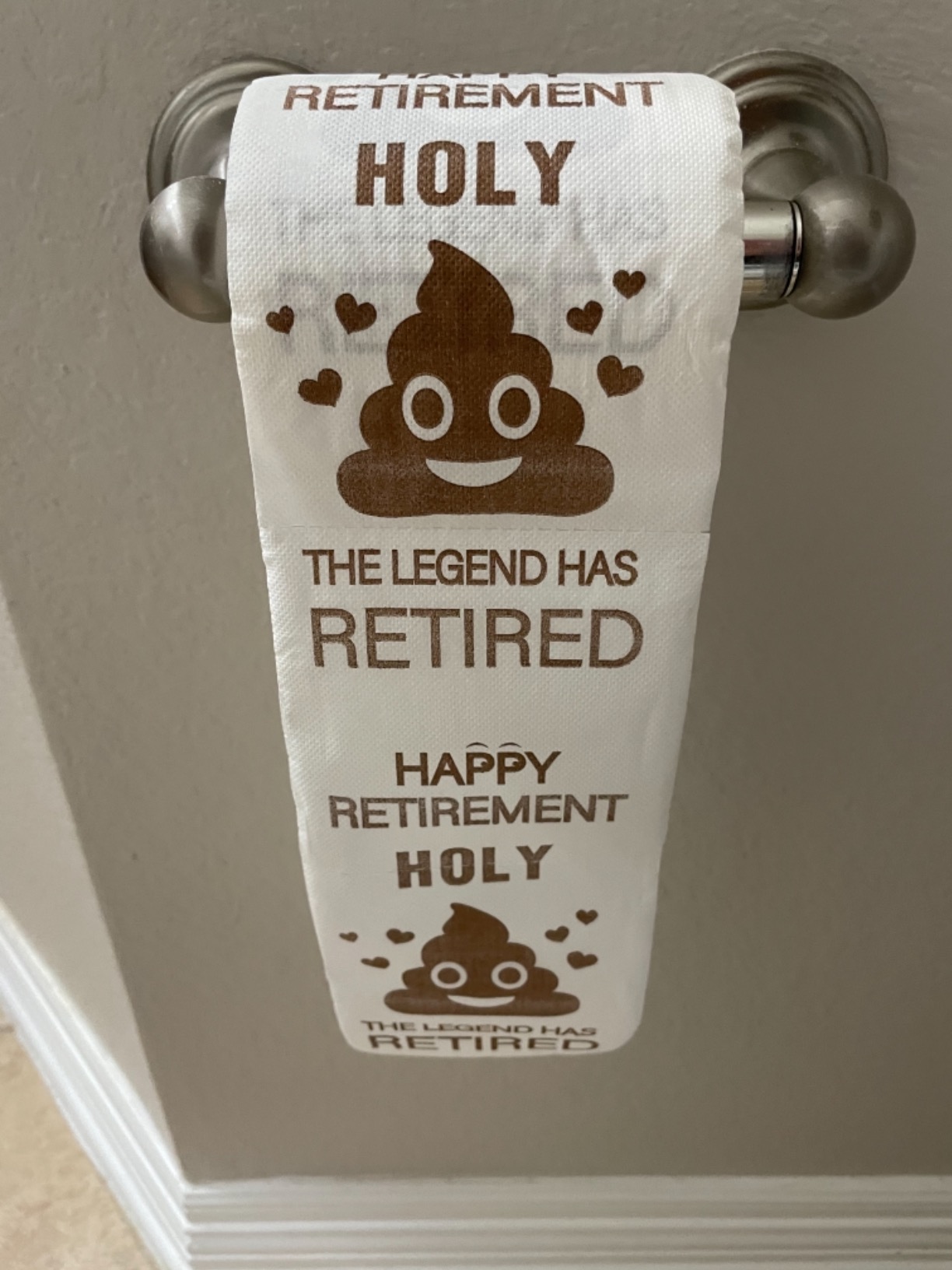 Retirement Toilet Paper Gift for Men and Women Roll Prank Funny Retired Gifts Novelty Toilet Paper Present - Customer Photo 2