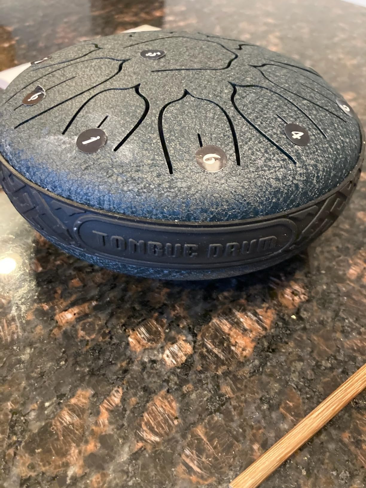 Steel Tongue Drum Percussion, 6 Inch 8 Notes Musical Instruments, Music Gifts for Family Friends (Malachite) - Customer Photo 1