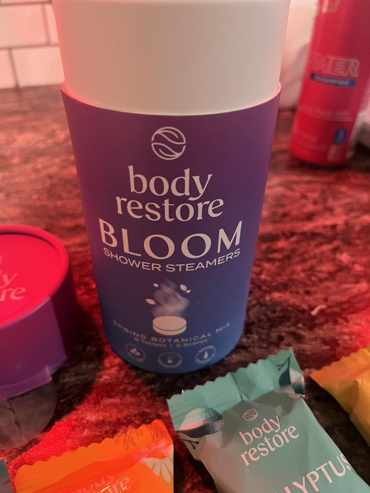 Body Restore Shower Steamers Aromatherapy 15 Pack - Christmas Stocking Stuffers for Men, Birthday Gifts for Women, White Elephant, Relaxation, Self Care - Citrus - Customer Photo 2