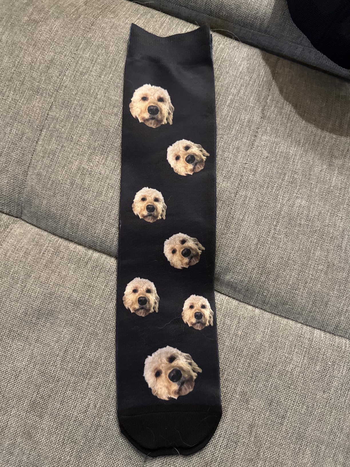 ShineSand Custom Face Socks with Picture, Personalized Socks with Photo Customized Unisex Funny Crew Sock Gifts for Men Women - Customer Photo 1