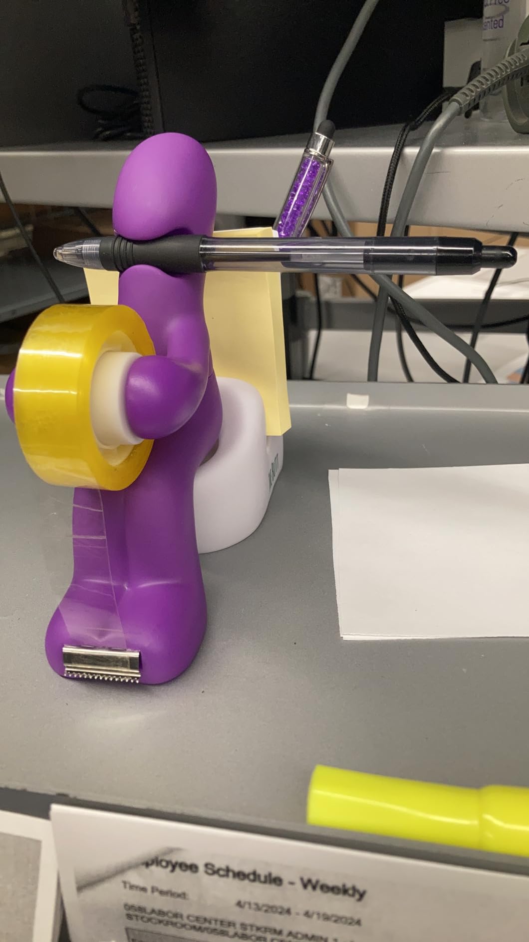 The Butt Tape Dispenser – Funny Gifts for Men – Weird Stuff, Desk Accessories for Men - Novelty, Fun Office Supplies Gag Gifts for Men - Teacher Gifts Boss Gifts for Men - Going Away Gift for Coworker - Customer Photo 1