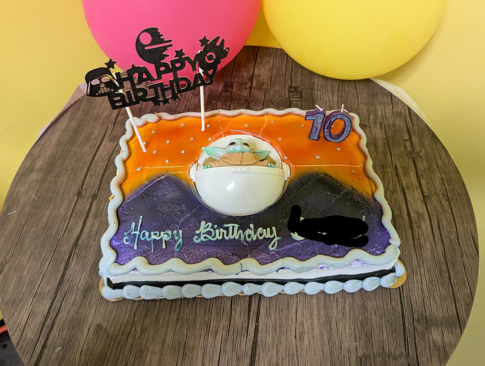 Haooryx 35PCS Galaxy Wars Birthday Party Favor Supplies for Kids, Black Series Birthday Banner Darth Vader Cake Topper Decoration Latex Balloons War Lightsaber BB8 Robot Aluminum Foil balloons Customer Review Haooryx 35PCS Galaxy Wars Birthday Party Favor Supplies for Kids, Black Series Birthday Banner Darth Vader Cake Topper Decoration Latex Balloons War Lightsaber BB8 Robot Aluminum Foil balloons - Customer Photo 2