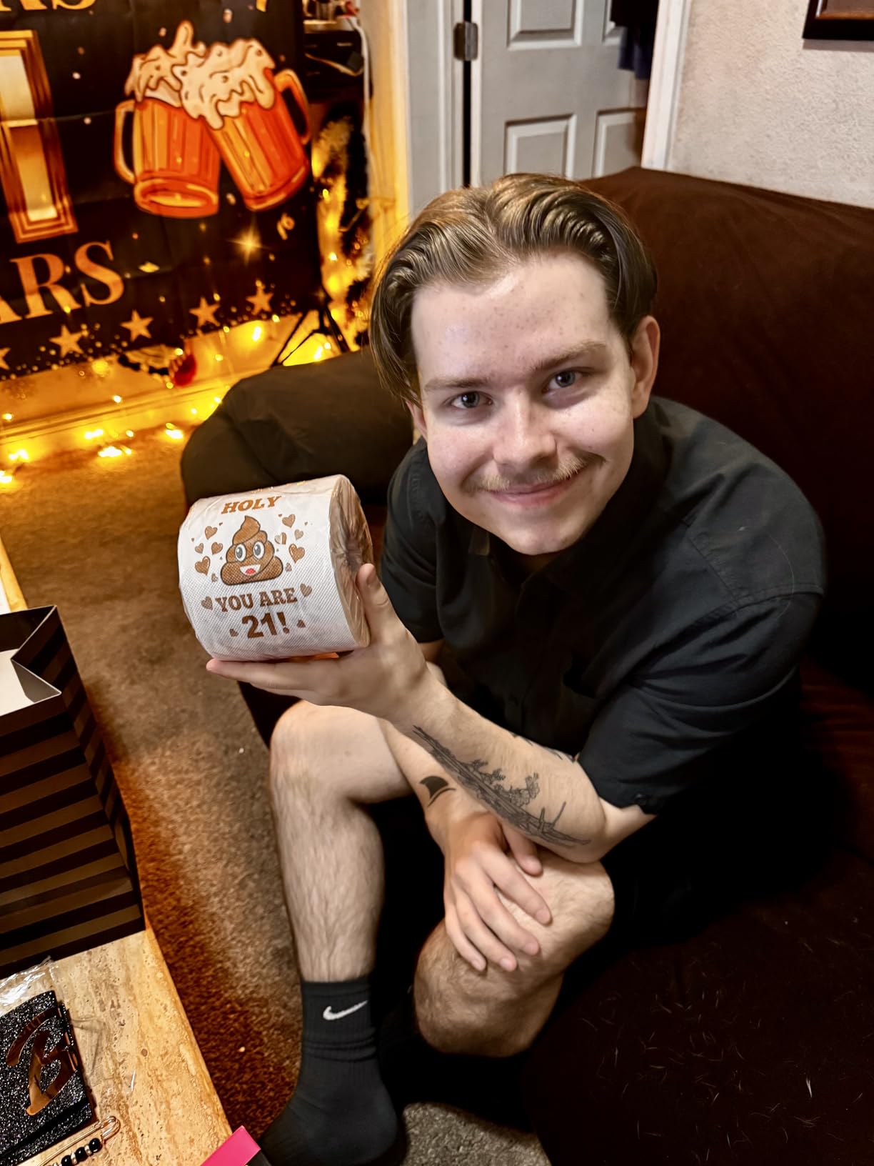 60th Birthday Gifts for Women, Men, Her, Him - Happy Prank Toilet Paper - 60th Birthday Decorations, Party Supplies Favors - 60 Years Old Funny Gag Gift Ideas, Novelty Bday Present for Friends, Family - Customer Photo 1