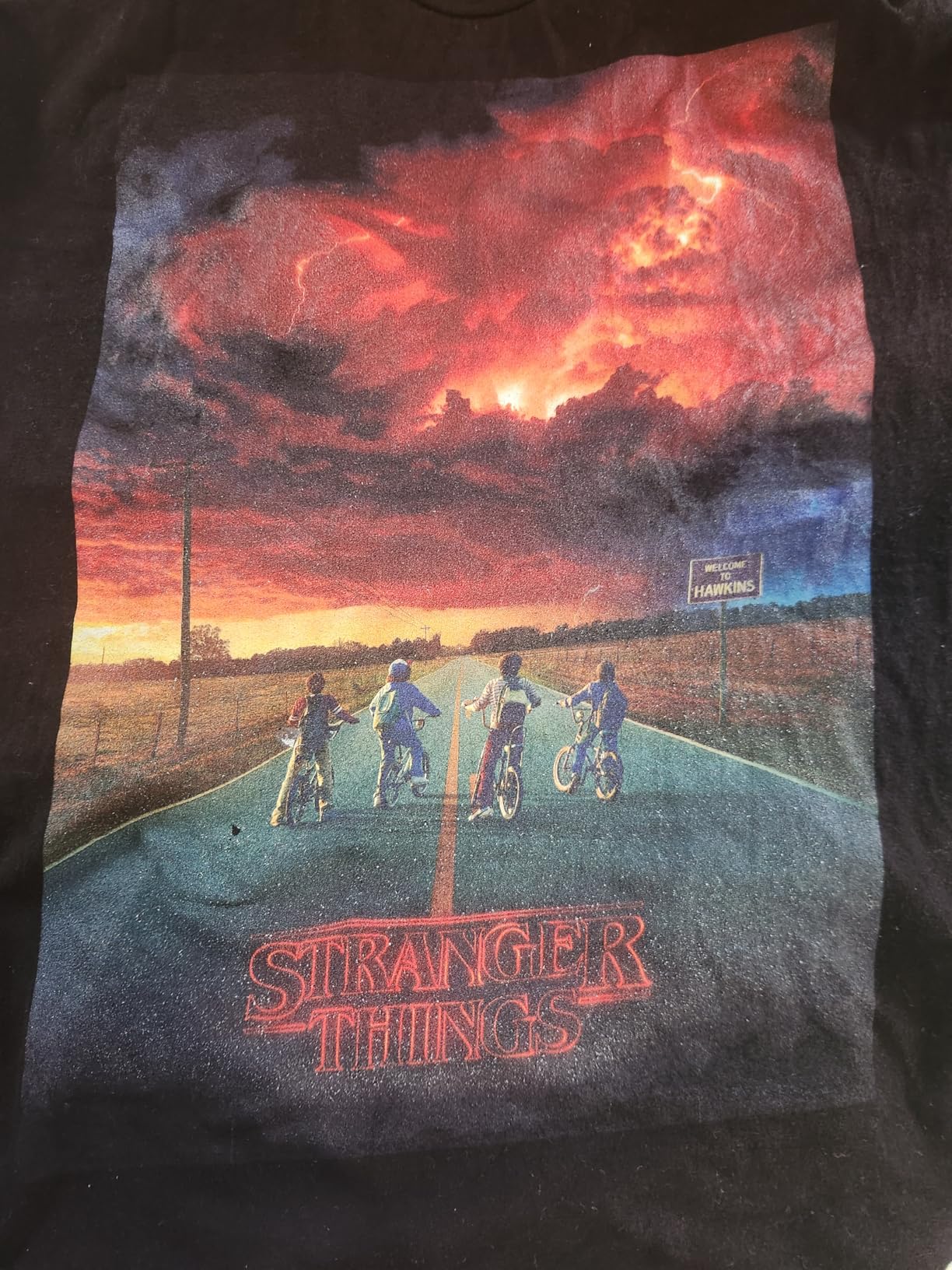 Stranger Things Demogorgon Cloud Poster T-Shirt - Customer Photo 1