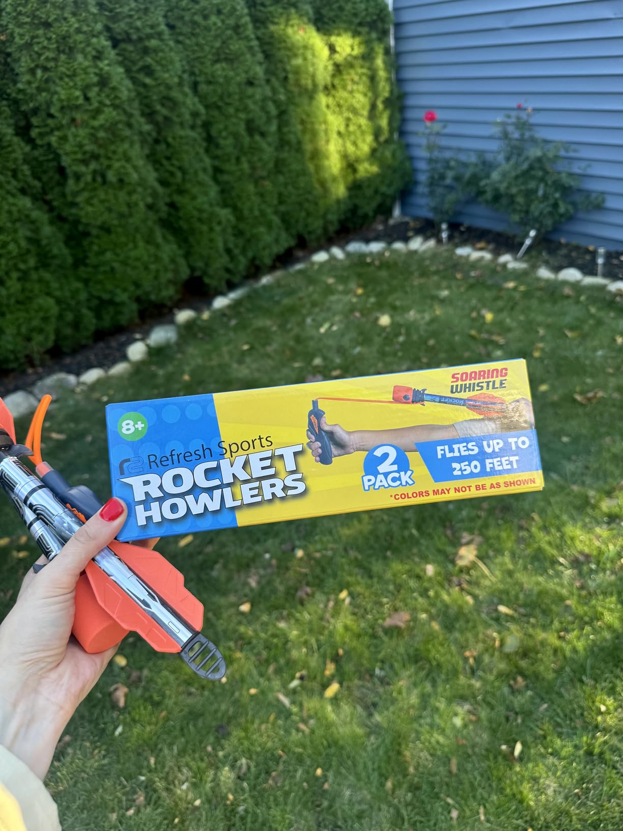 Toy Rocket Launcher for Kids: Outdoor Toys Slingshot Rocket Launchers - Best Gifts for Boys & Girls All Ages - Fun Stocking Stuffers for Kids & Teen Boy Gifts for 8 9 10 11 12+ Year Old Boys Gift Idea - Customer Photo 2