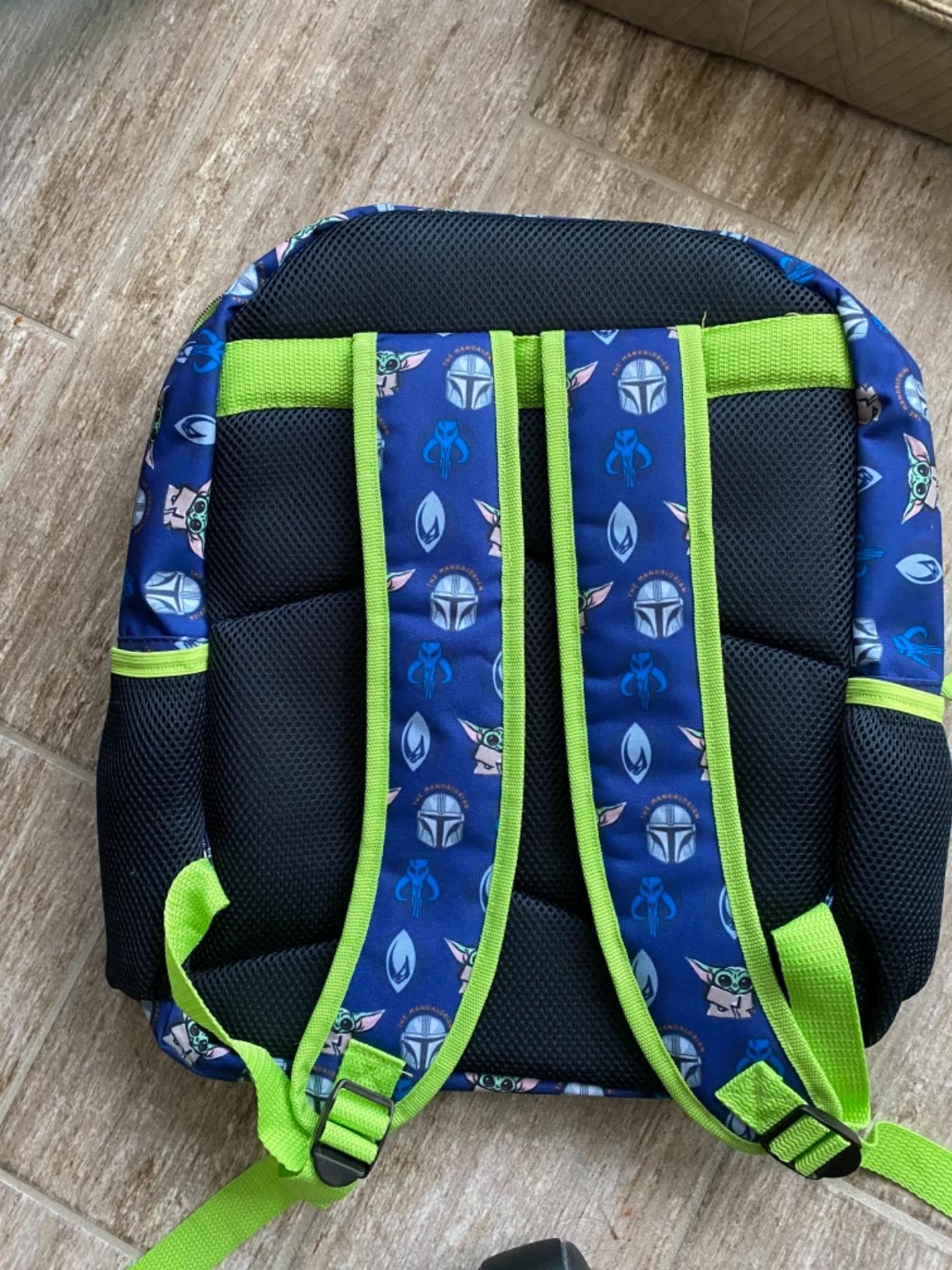 Disney Star Wars Mandalorian Baby Yoda Boy's Girl's Adult 16 Inch School Backpack (One Size, Blue/Green) Customer Review Disney Star Wars Mandalorian Baby Yoda Boy's Girl's Adult 16 Inch School Backpack (One Size, Blue/Green) - Customer Photo 1