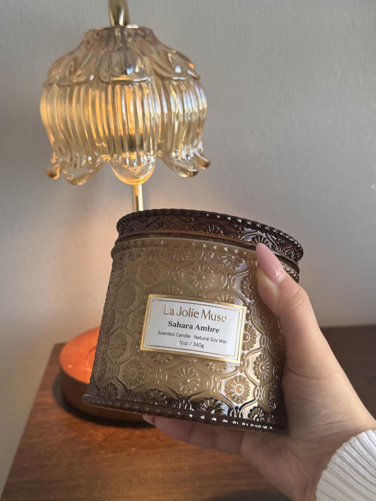 LA JOLIE MUSE Dark Berries & Bergamot Candle - Berries, Grape, Caramel | 19 oz Large Wooden Wick Candle | Natural Soy Wax | 90 Hours Clean Burn | Gift-Ready for Hosts & Gatherings | Elegant Home Décor Customer Review LA JOLIE MUSE Dark Berries & Bergamot Candle - Berries, Grape, Caramel | 19 oz Large Wooden Wick Candle | Natural Soy Wax | 90 Hours Clean Burn | Gift-Ready for Hosts & Gatherings | Elegant Home Décor - Customer Photo 2