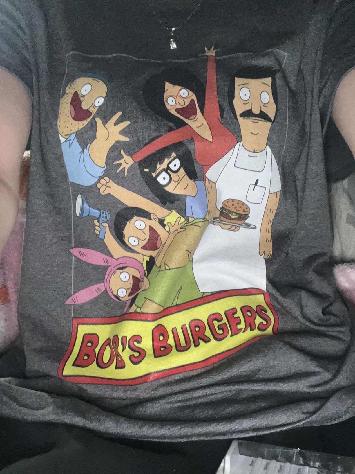 Bob's Burgers Family Shot & Teddy Logo T-Shirt - Customer Photo 0