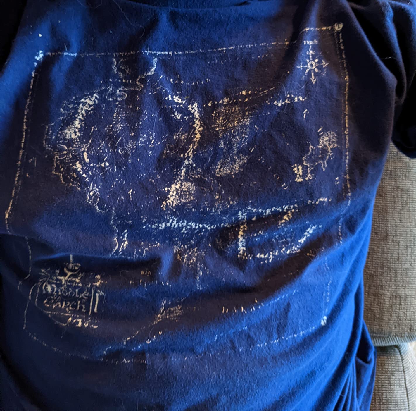 The Lord of the Rings Map of Middle Earth T-Shirt - Customer Photo 1
