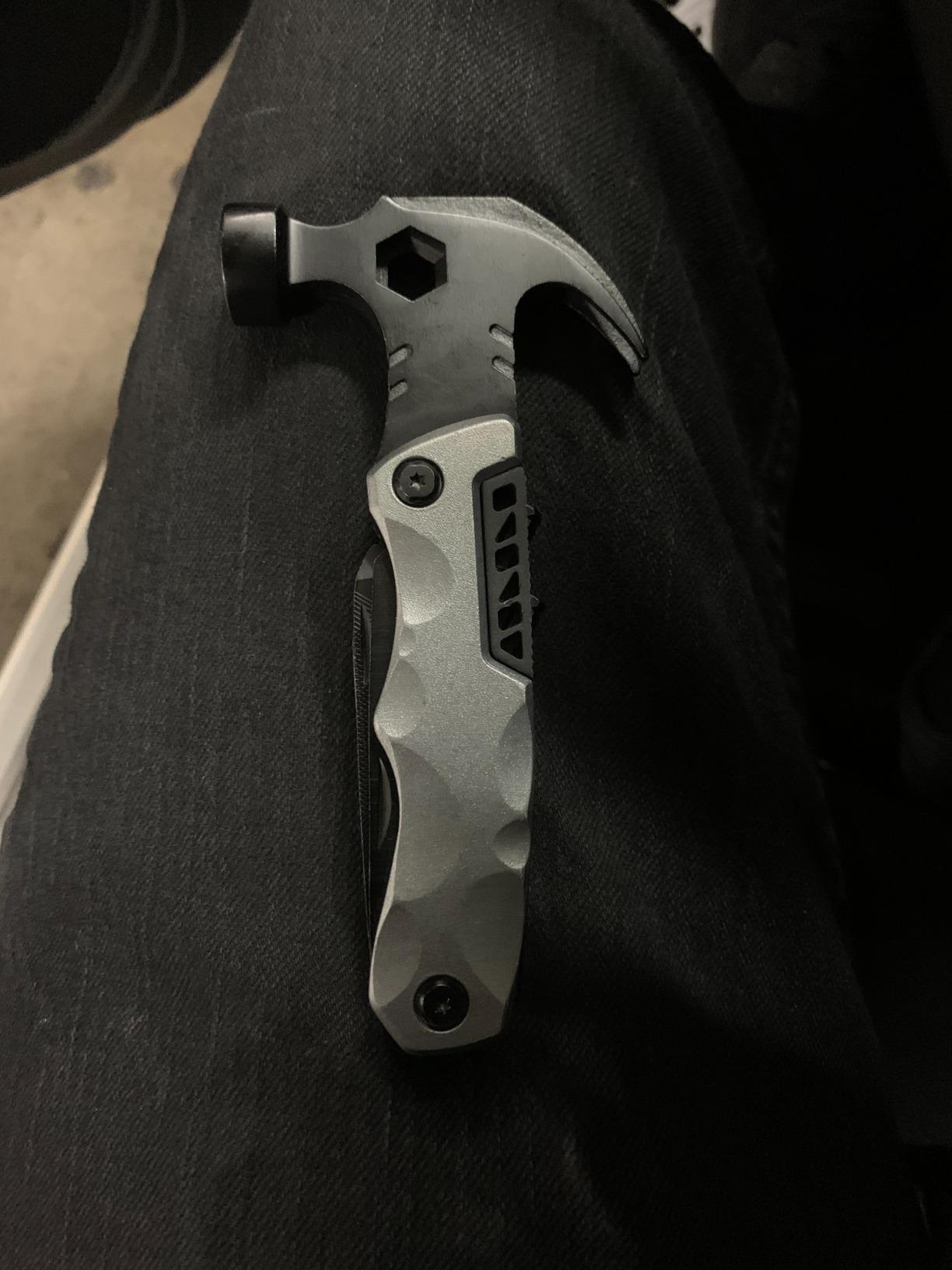 Multitool Camping Accessories Stocking Stuffers for Men Dad Gifts, 13 In 1 Survival Multi Tools Hammer Christmas Cool Gadgets for Adults Him Boyfriend Husband Grandpa Women Birthday Valentines Fathers - Customer Photo 2