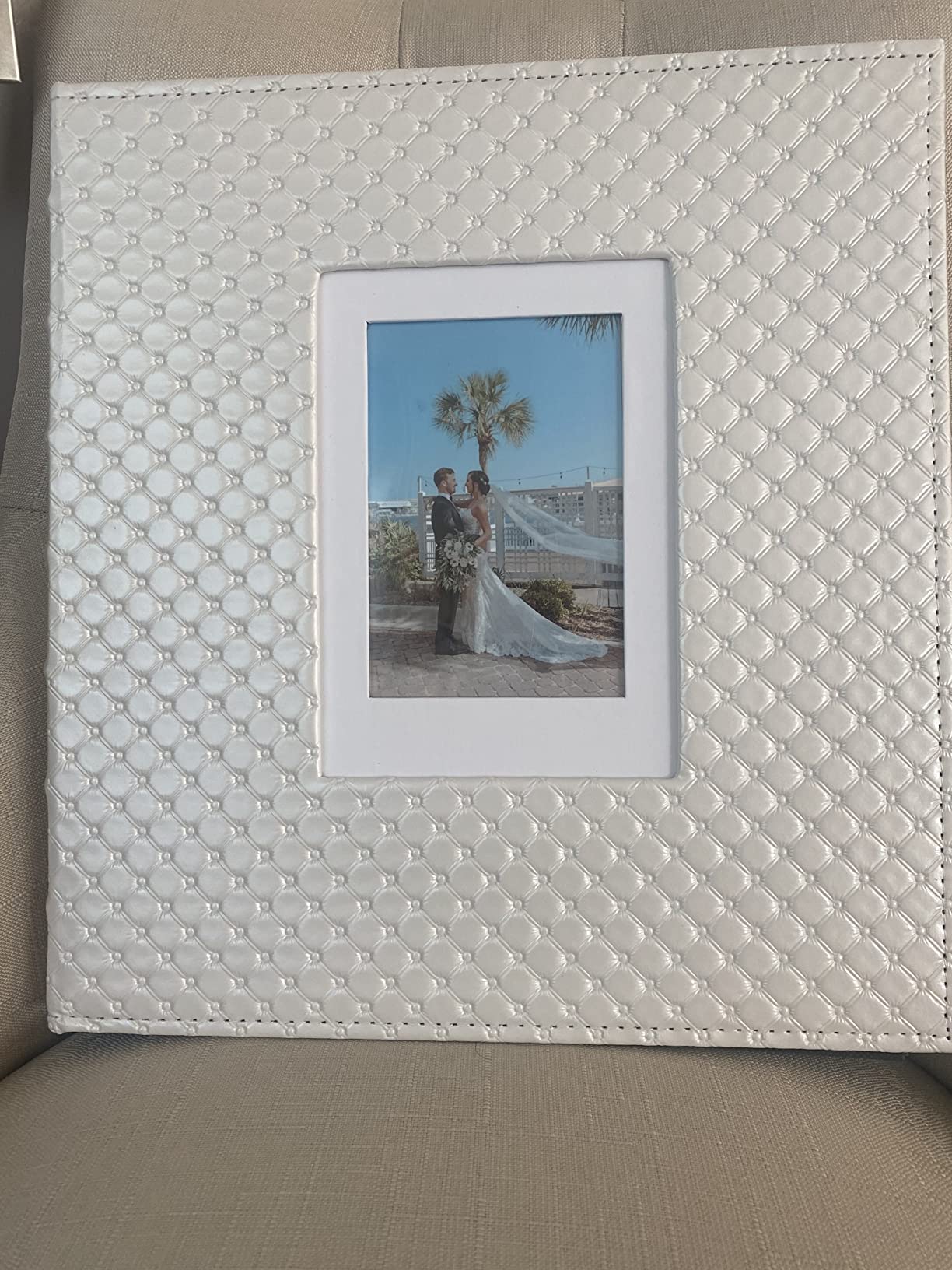 Photo Album fazhongfa Photo Books for 4x6 Pictures Large Capacity Wedding Albums Hold 500 Photos for Family Couple Memories Book Birthday Anniversary Travel Foto Album Acid Free (Silver) - Customer Photo 1