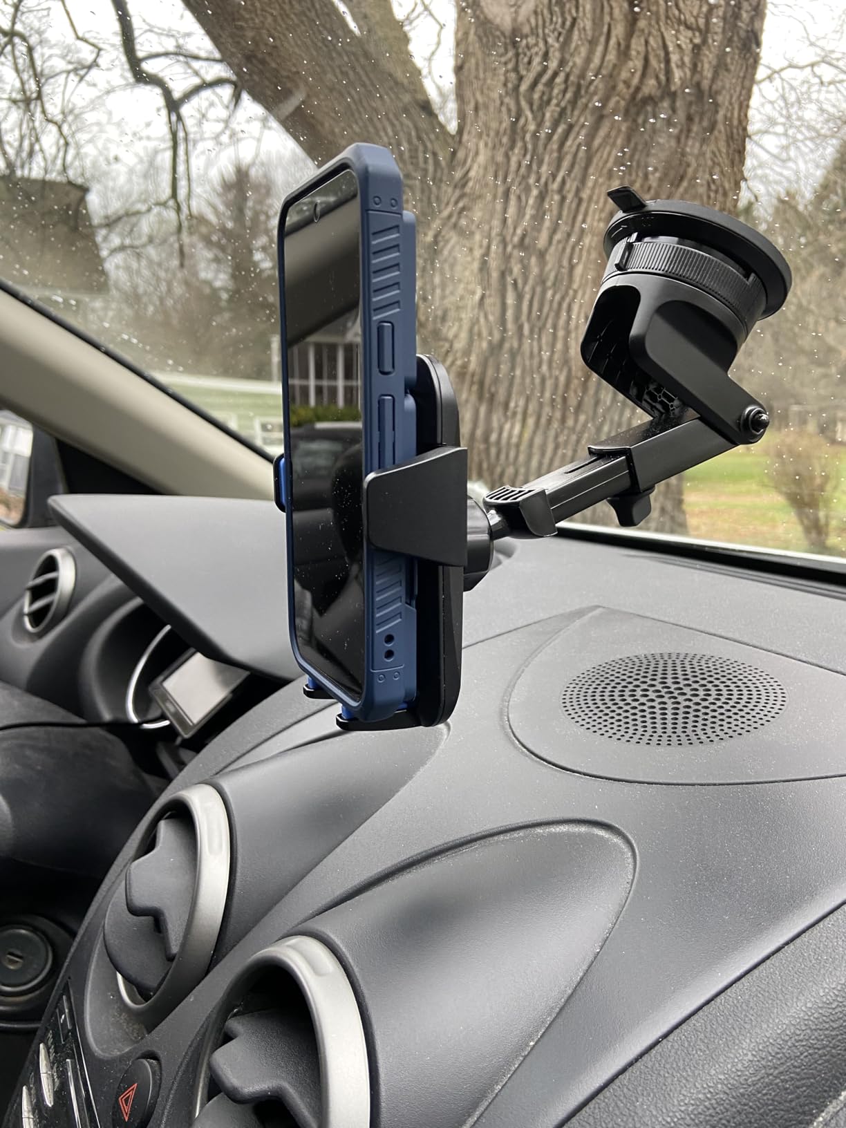 [2025 True Military-Grade] Car Phone Holder VANMASS [Upgraded Strongest Suction & Clip] Cell Phone Mount for Dashboard Windshield Vent Wall,Truck Cradle Stand for iPhone 17 Pro Max 16 15 14 13 Android - Customer Photo 1
